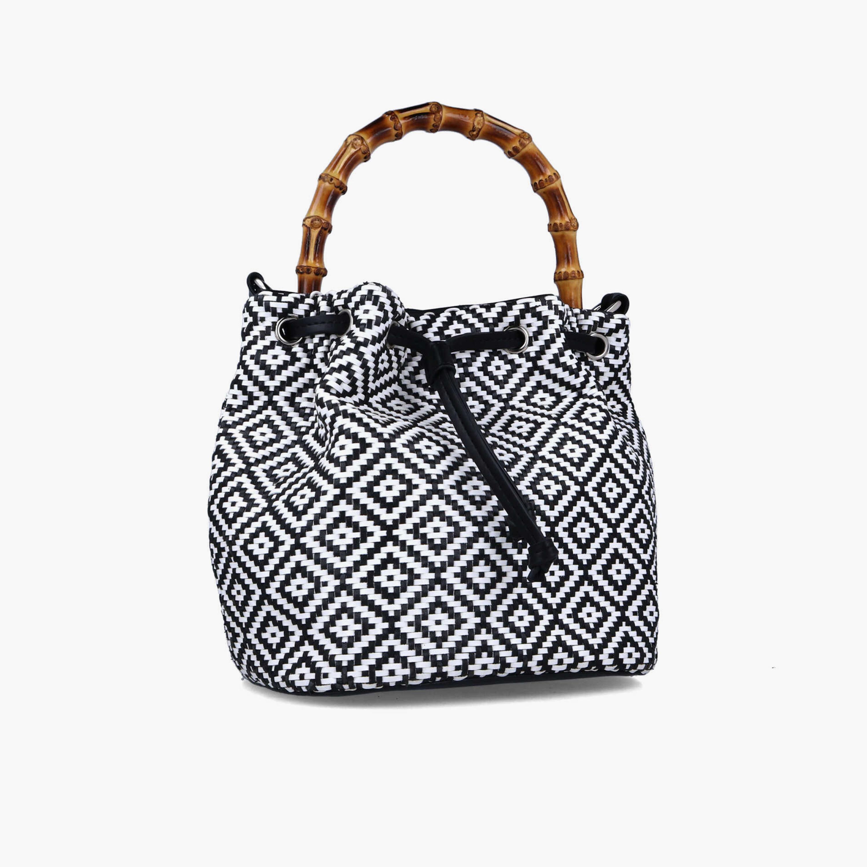 Menbur Textured Shoulder Bag With Woven Design In White-women-bagsandwallets-handbags-image-2