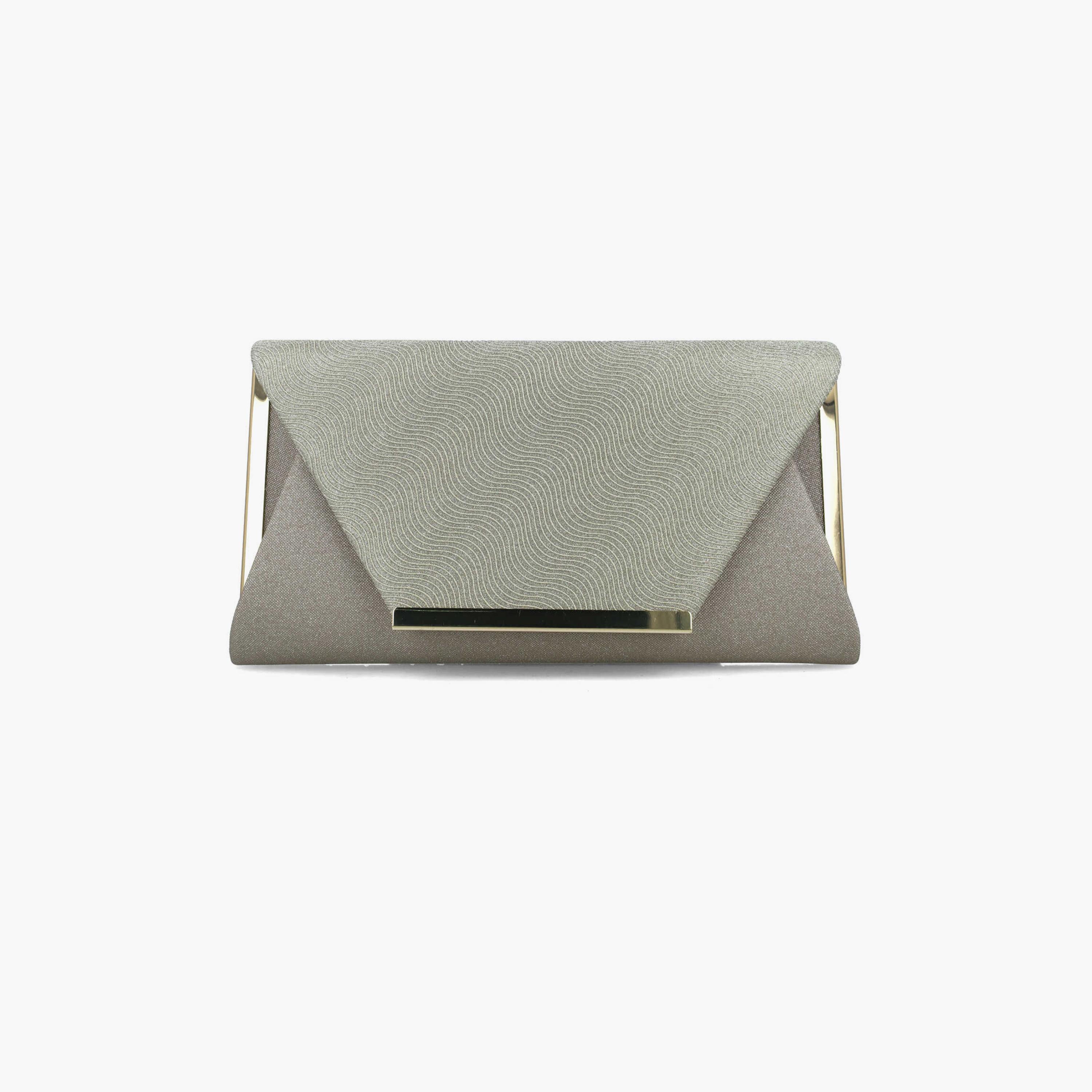 Menbur Textured Clutch With Envelop Type In Gold-women-bagsandwallets-wallets-image-1
