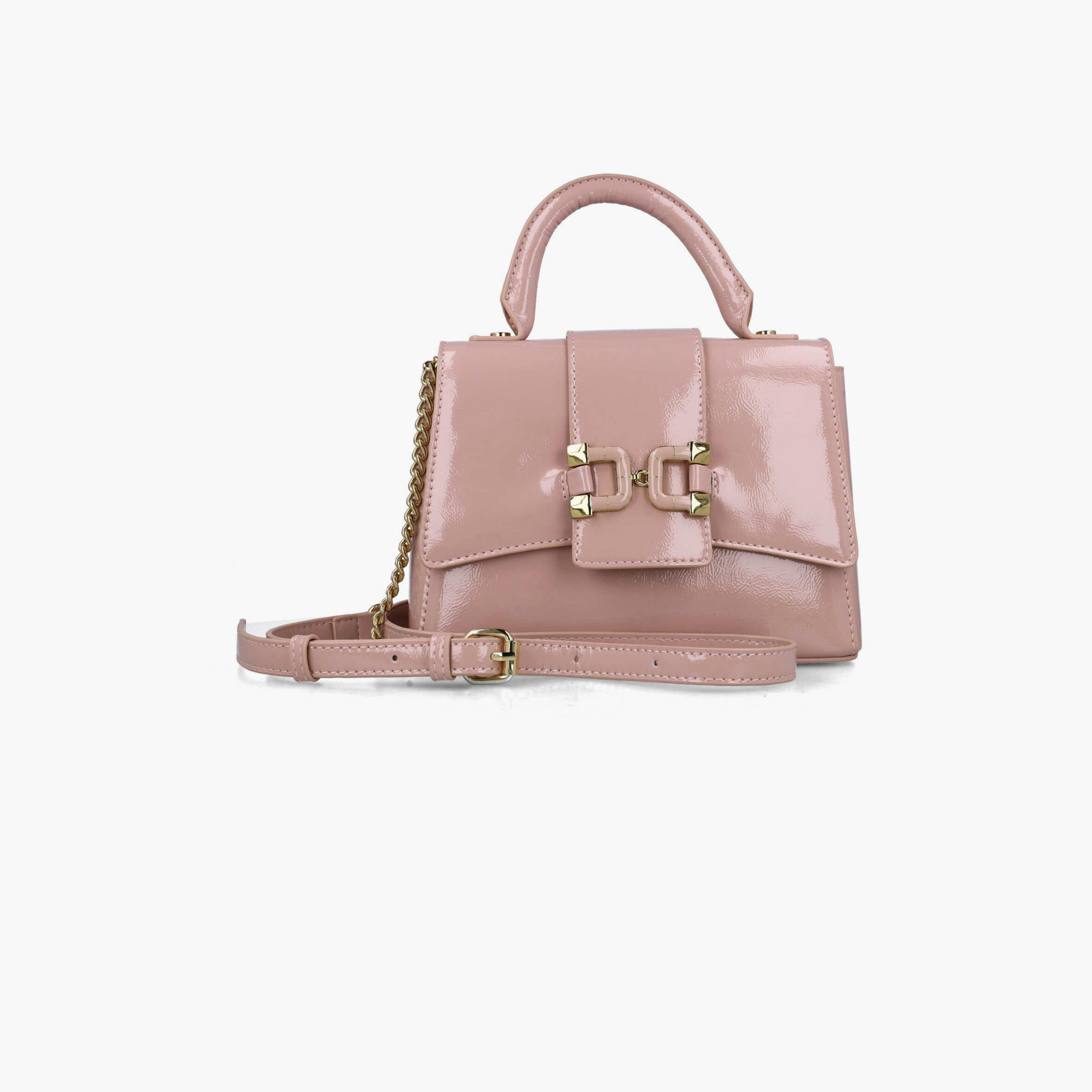 Menbur Textured Crossbody Bag With Removable Strap In Nude-women-bagsandwallets-handbags-image-1