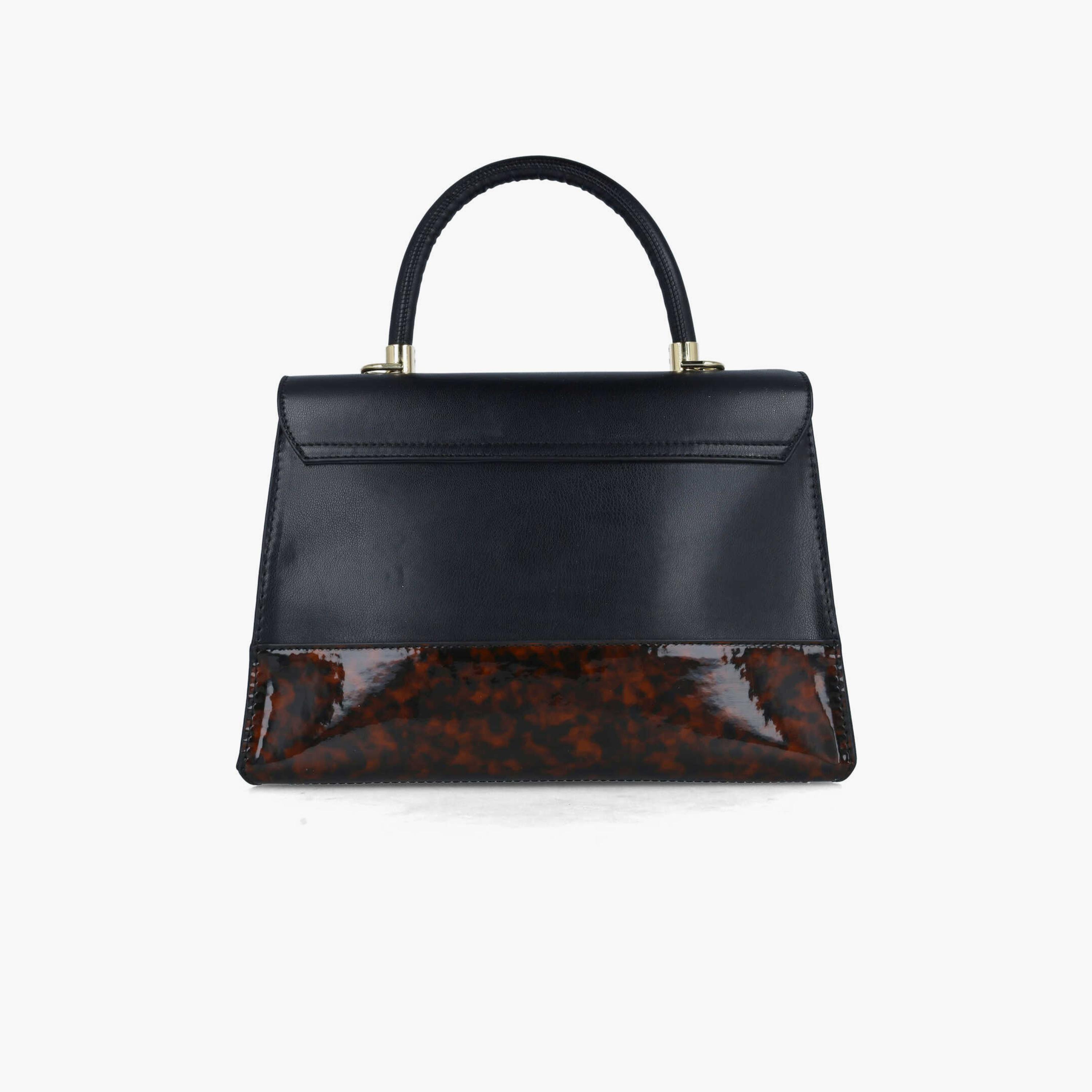 Menbur Color Block Crossbody Bag With Adjustable Strap In Black-women-bagsandwallets-handbags-image-3