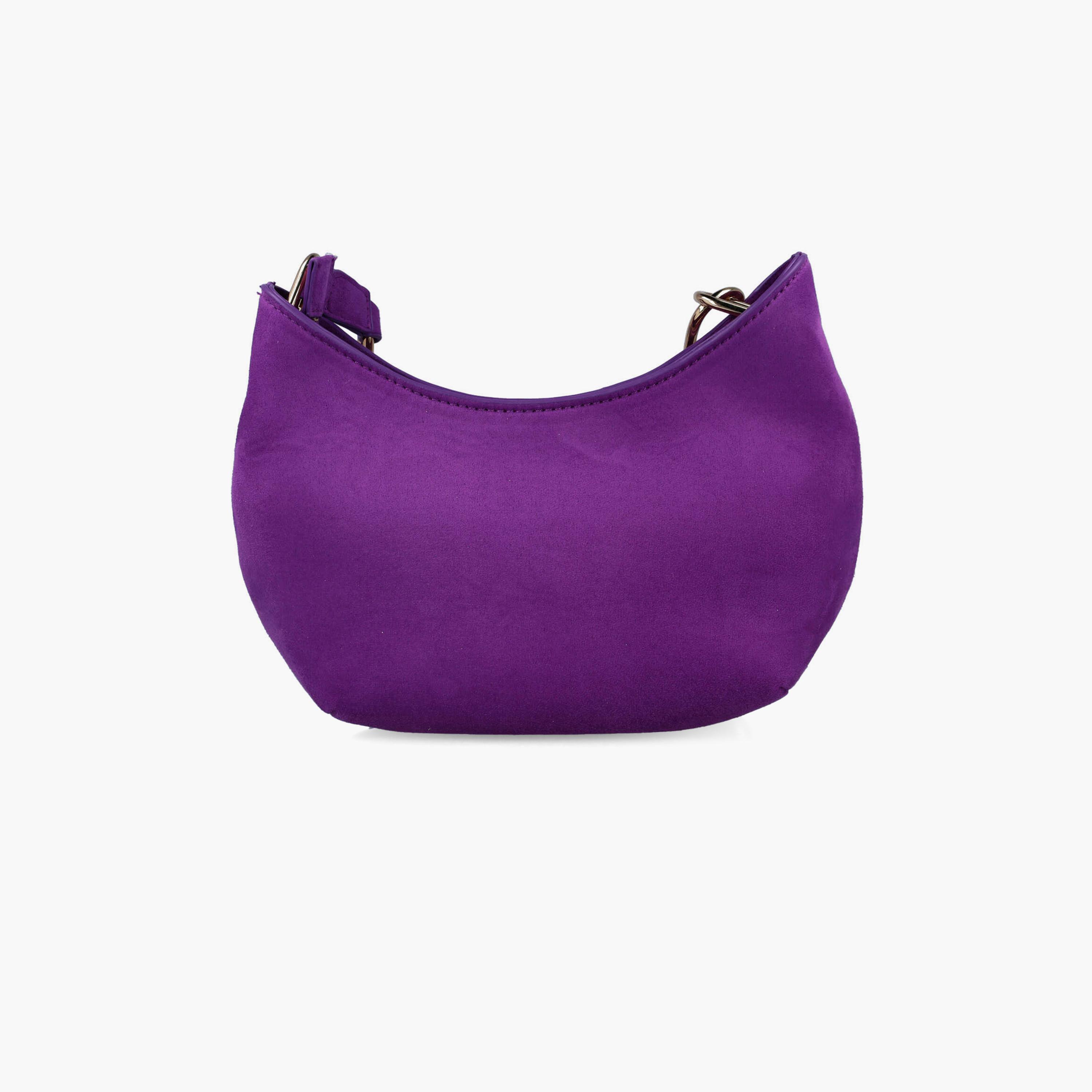 Menbur Textured Shoulder Bag With Chain Strap In Purple-women-bagsandwallets-handbags-image-3