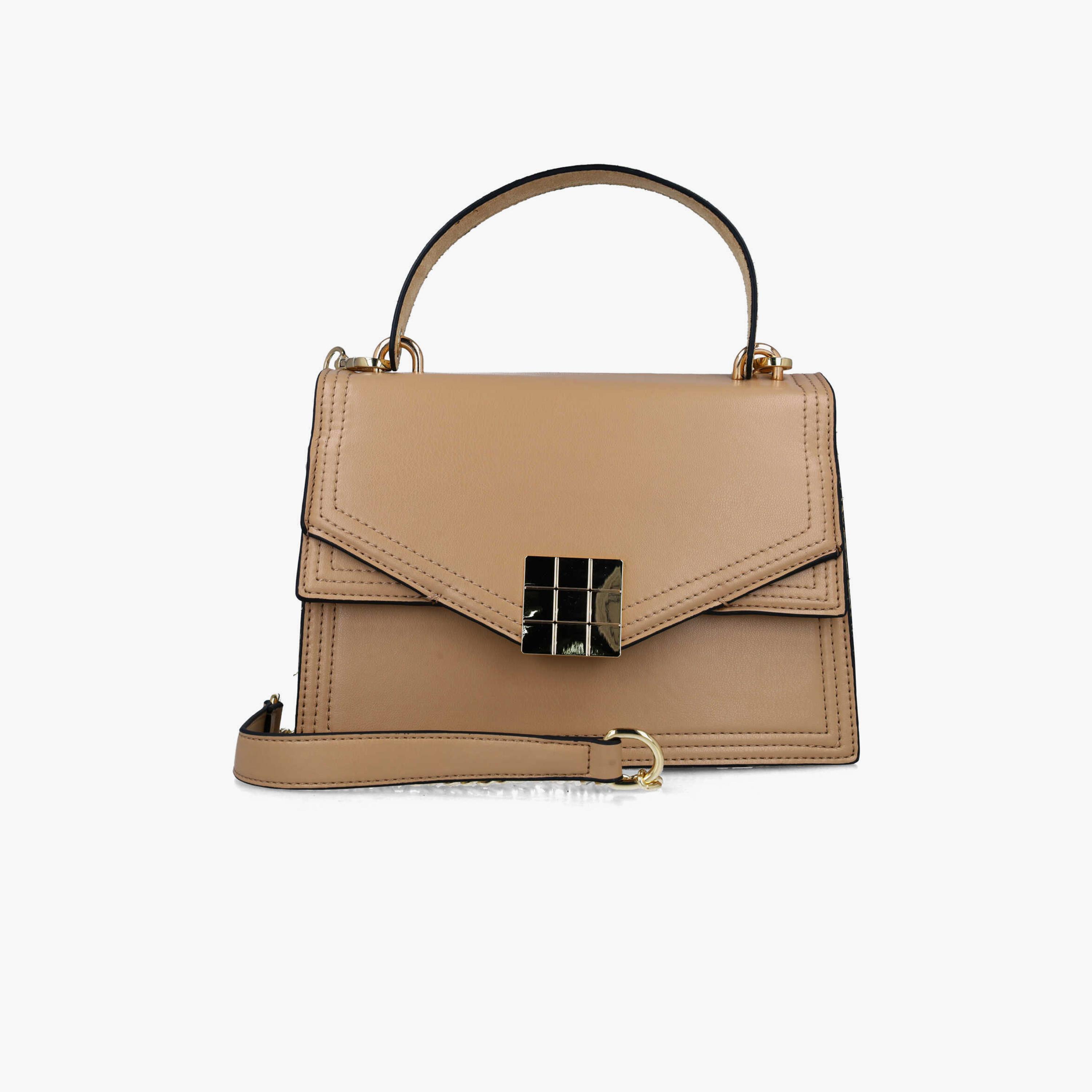 Menbur Textured Crossbody Bag With Chain Strap In Brown-women-bagsandwallets-handbags-image-1