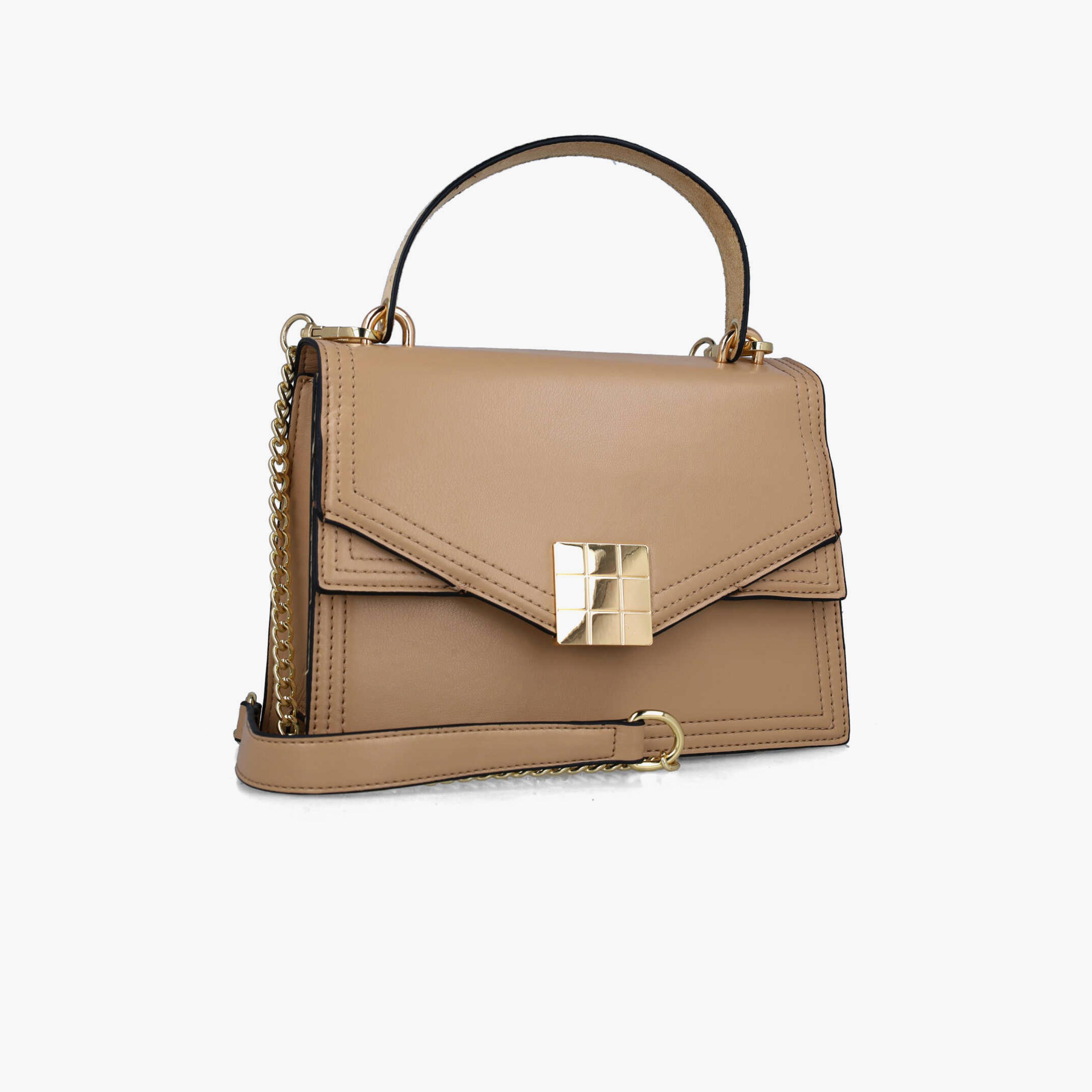 Menbur Textured Crossbody Bag With Chain Strap In Brown-women-bagsandwallets-handbags-image-2