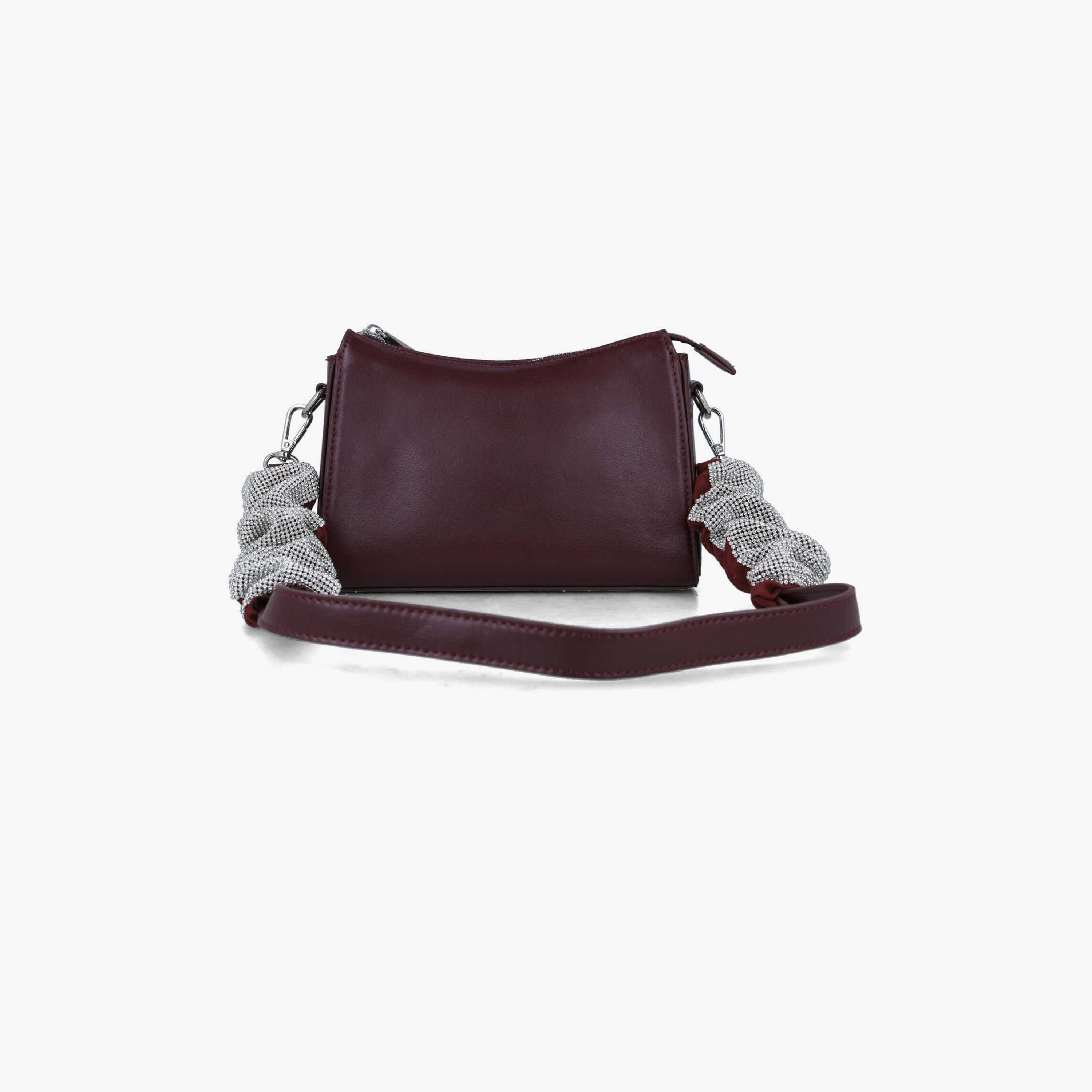 Menbur Plain Crossbody Bag With Removable Strap In Red-women-bagsandwallets-handbags-image-1
