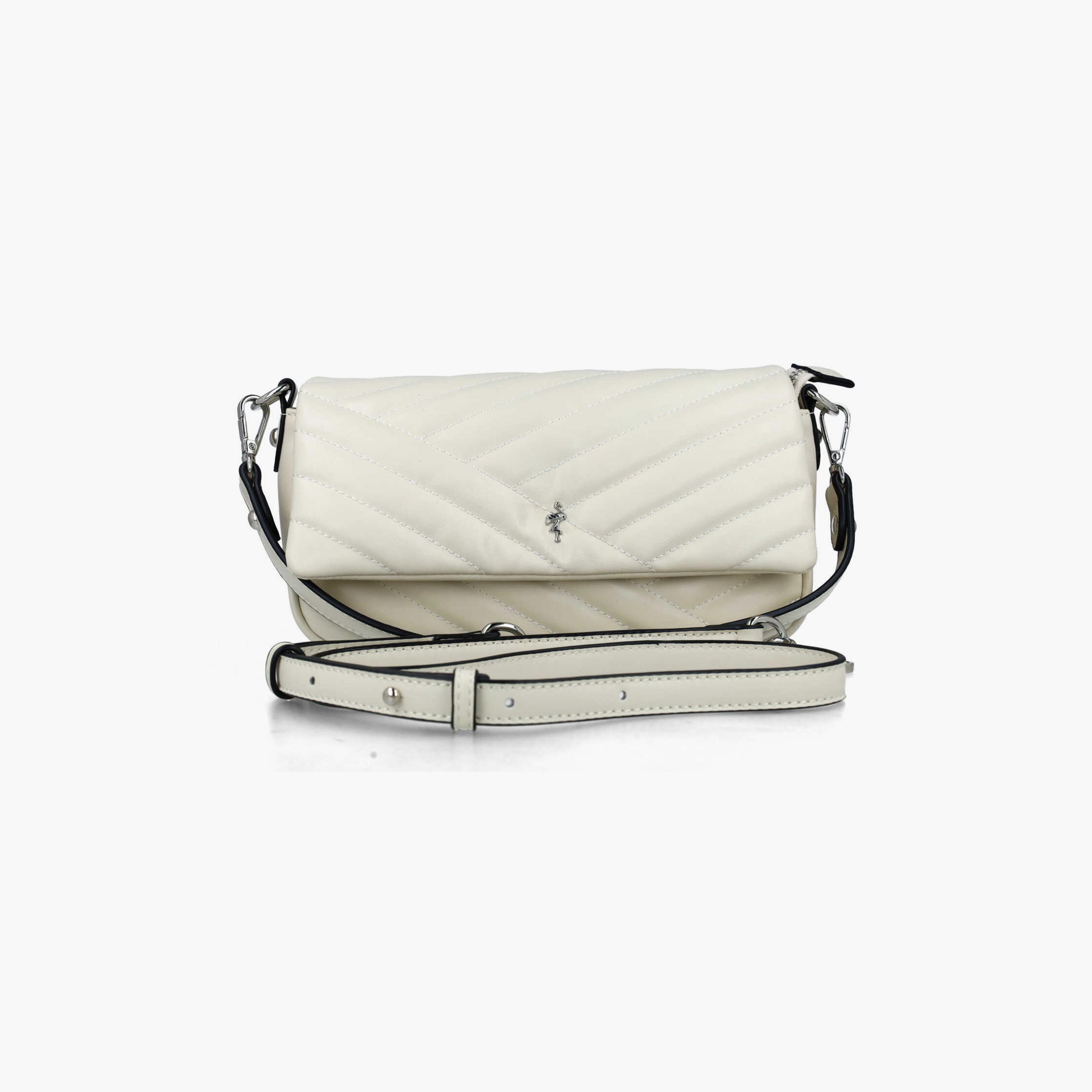 Menbur Quilted Crossbody Bag With Adjustable Strap In White-women-bagsandwallets-handbags-image-1