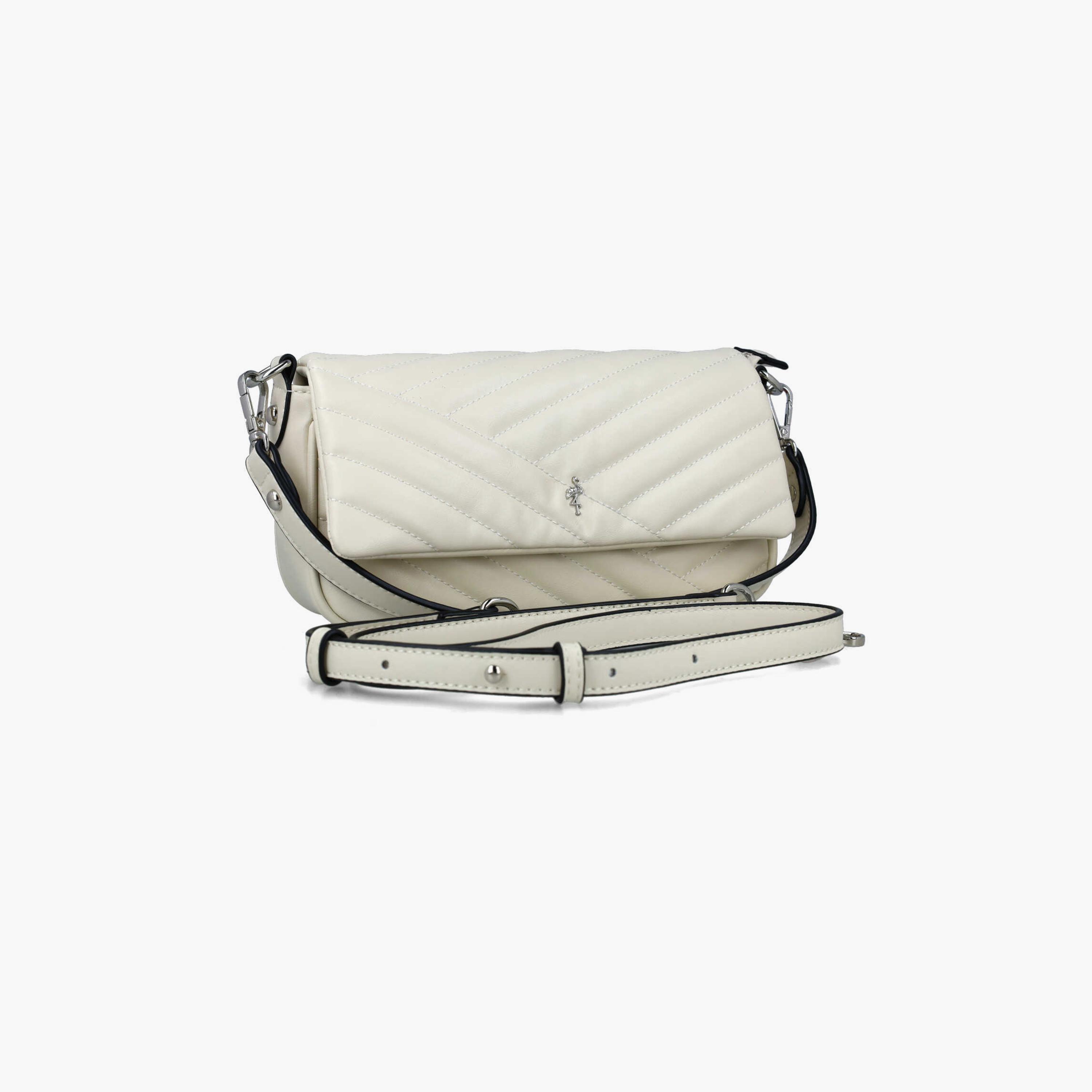 Menbur Quilted Crossbody Bag With Adjustable Strap In White-women-bagsandwallets-handbags-image-2