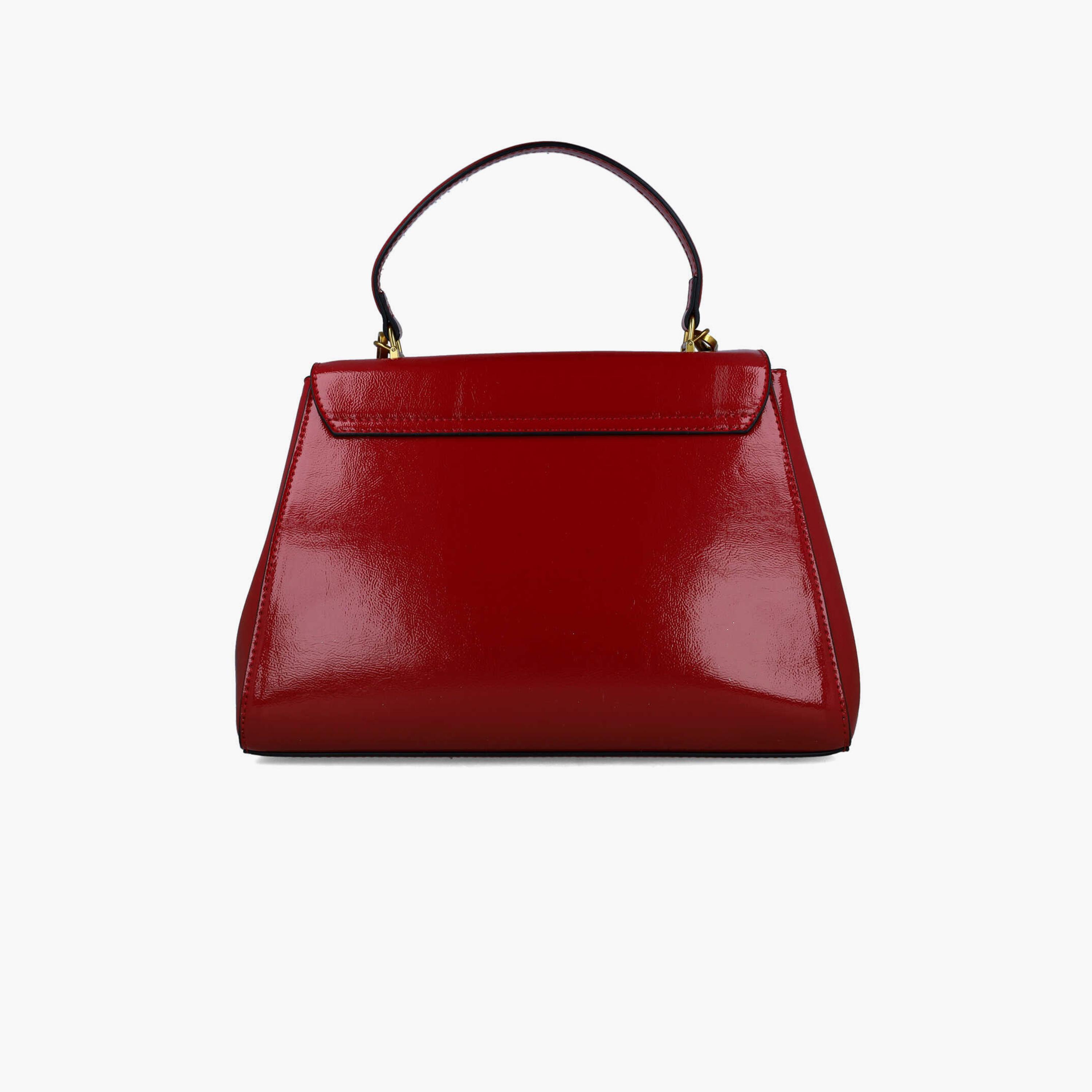 Menbur Textured Crossbody Bag With Chain Strap In Red-women-bagsandwallets-handbags-image-3
