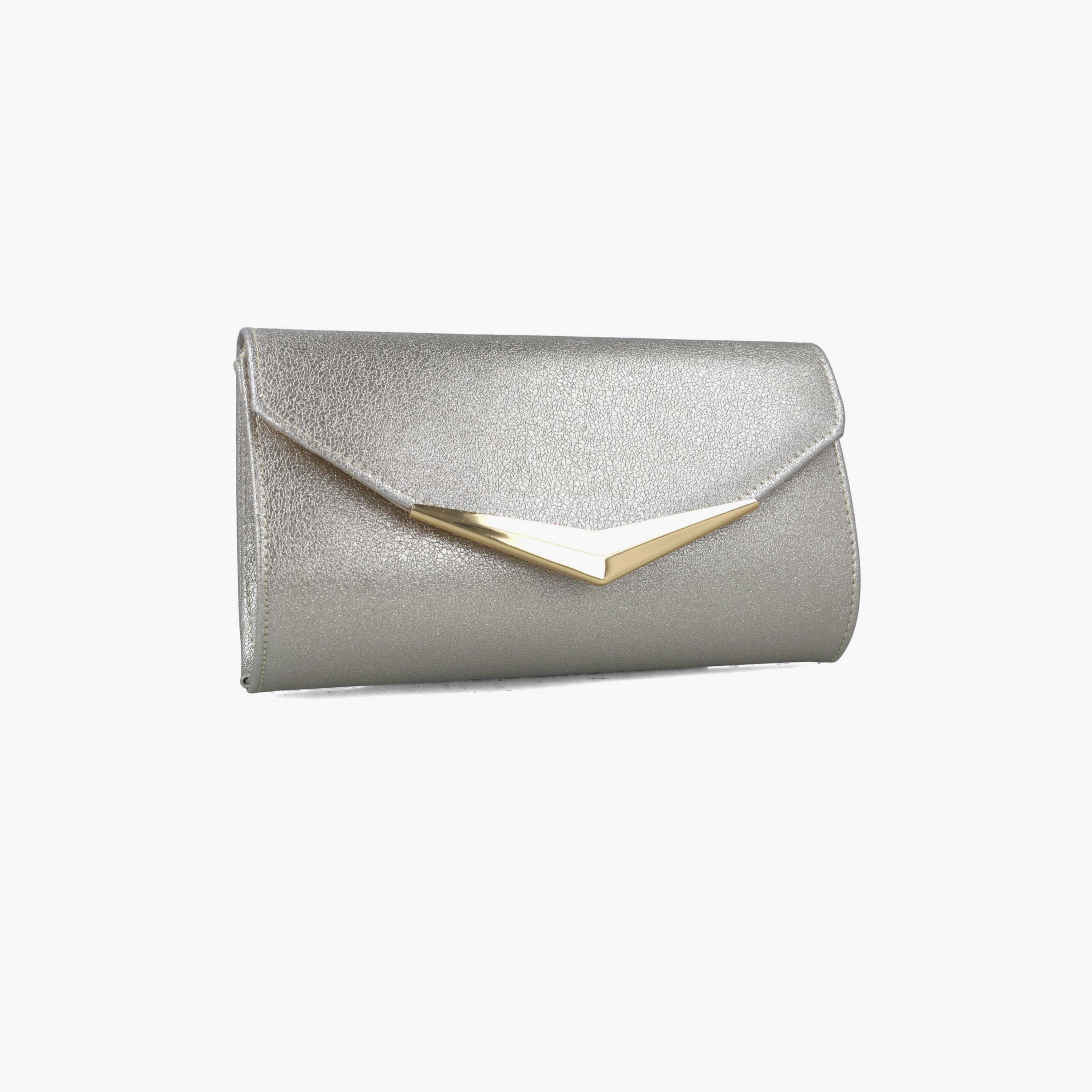 Menbur Textured Clutch With Metallic Design In Gold-women-bagsandwallets-wallets-image-2