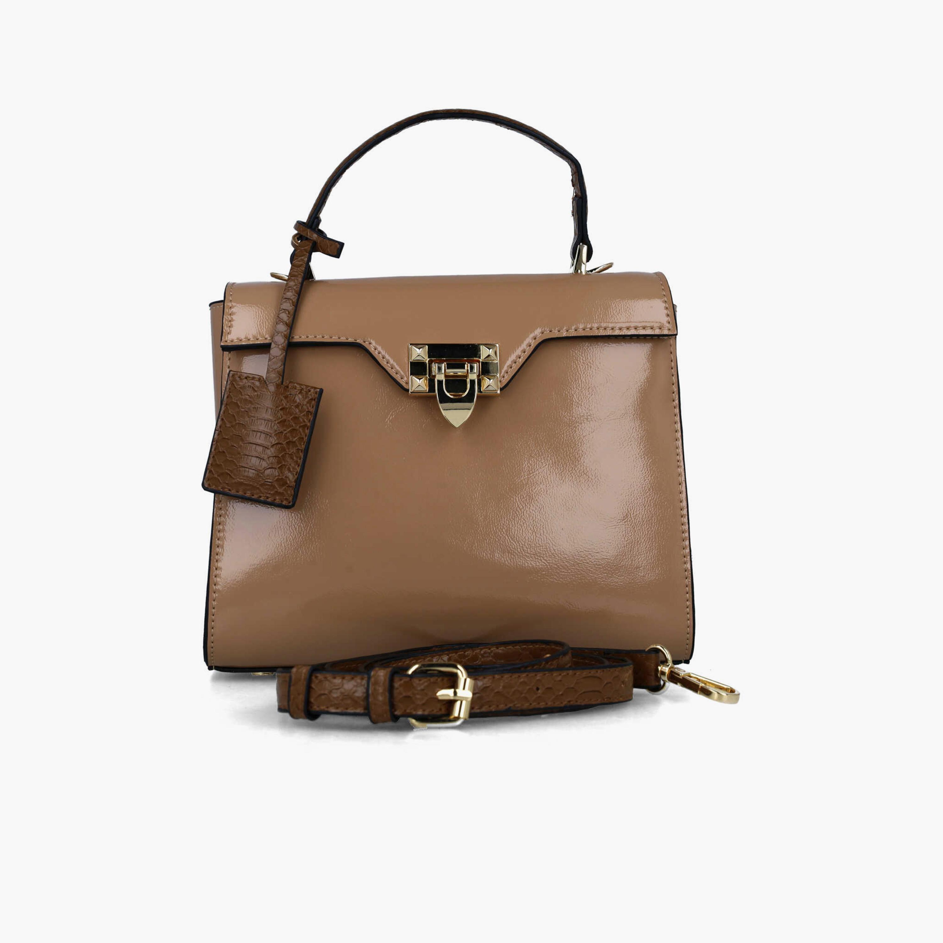 Menbur Textured Crossbody Bag With Removable Strap In Brown-women-bagsandwallets-handbags-image-1