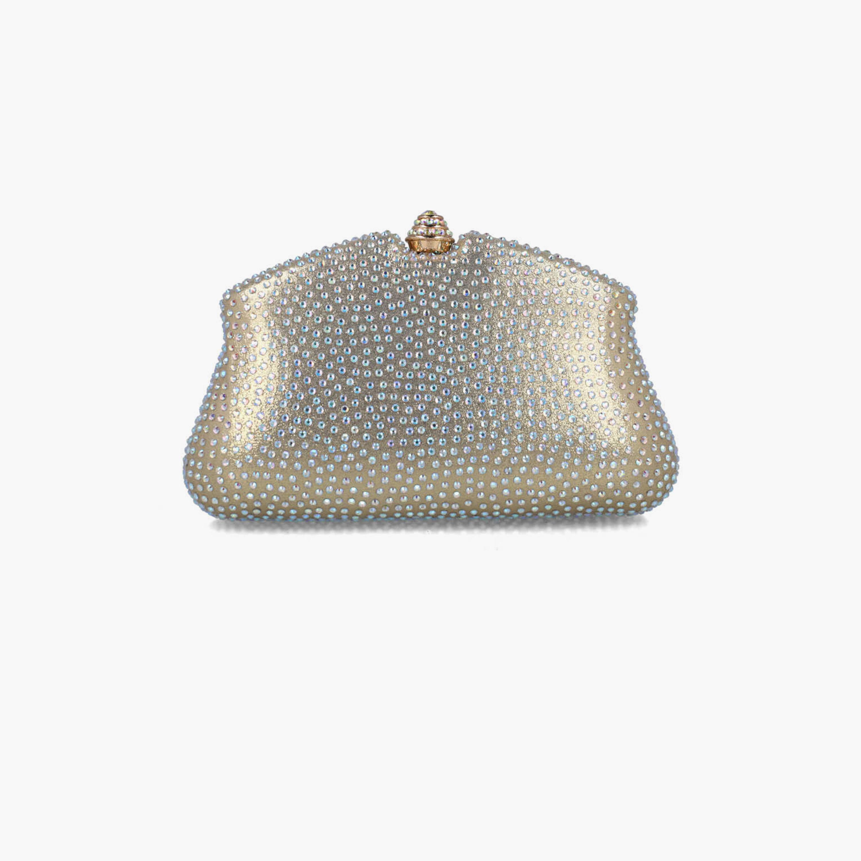 Menbur Clutch With Embellished Design In Gold-women-bagsandwallets-wallets-image-1