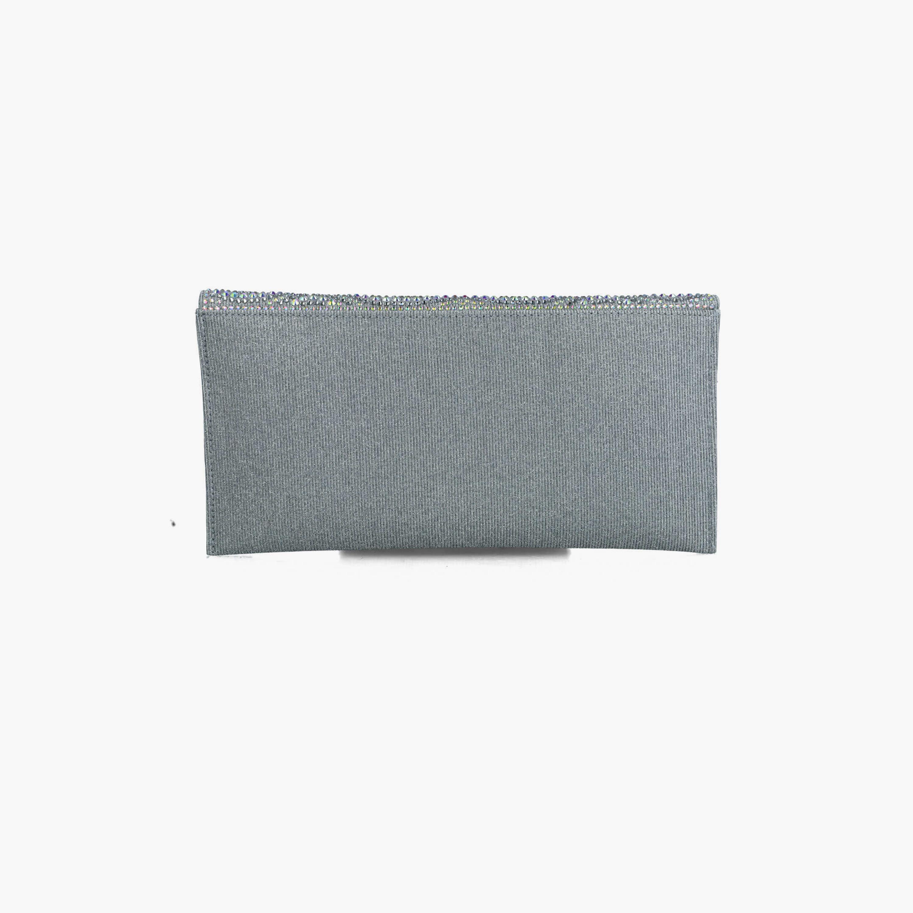 Menbur Clutch With Embellished Design In Silver-women-bagsandwallets-wallets-image-3