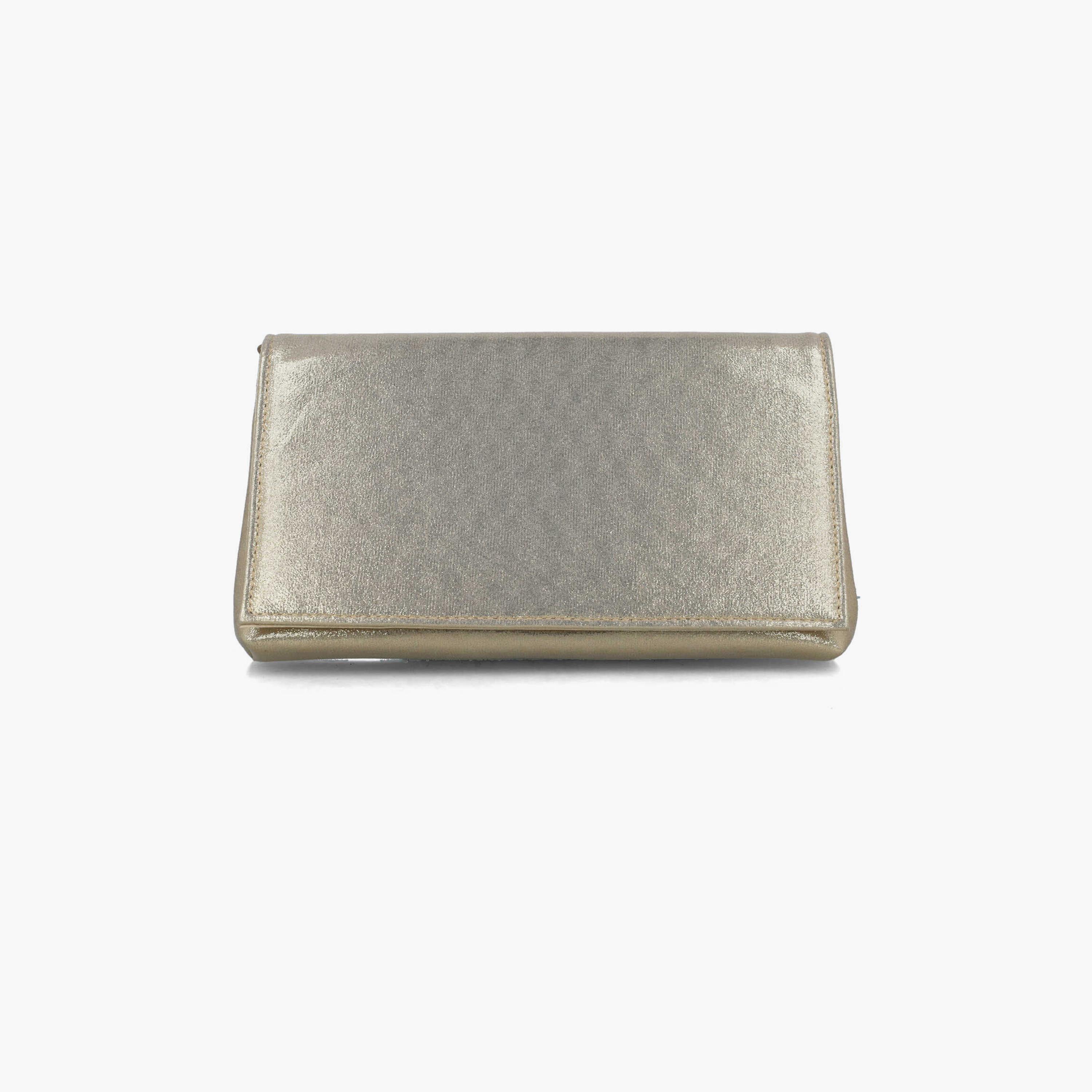 Menbur Textured Clutch With Envelop Type In Gold-women-bagsandwallets-wallets-image-1