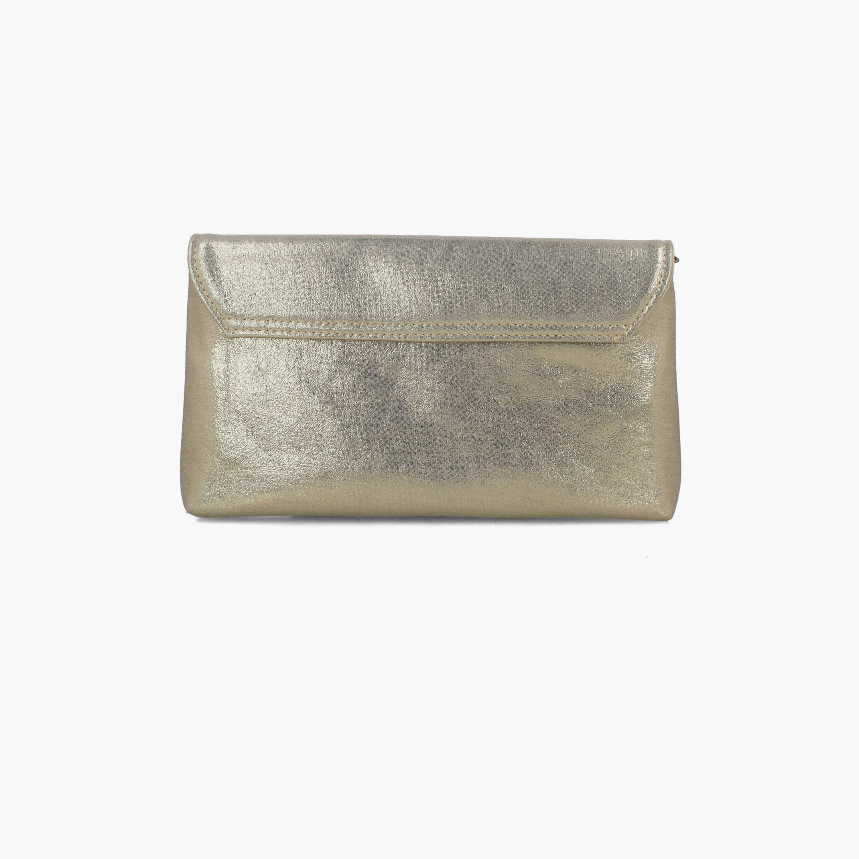 Menbur Textured Clutch With Envelop Type In Gold-women-bagsandwallets-wallets-image-3