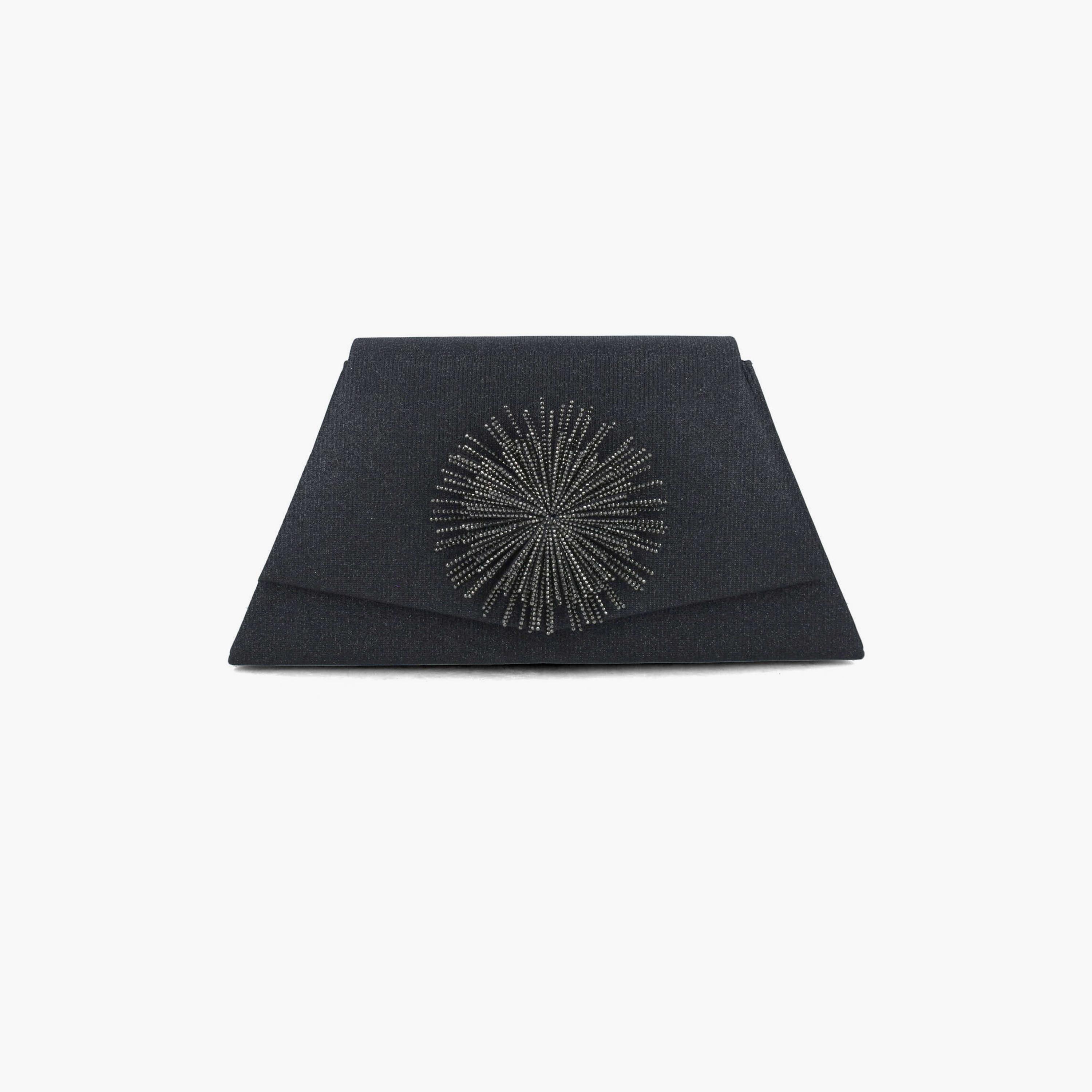 Menbur Clutch With Embellished Design In Black-women-bagsandwallets-wallets-image-1