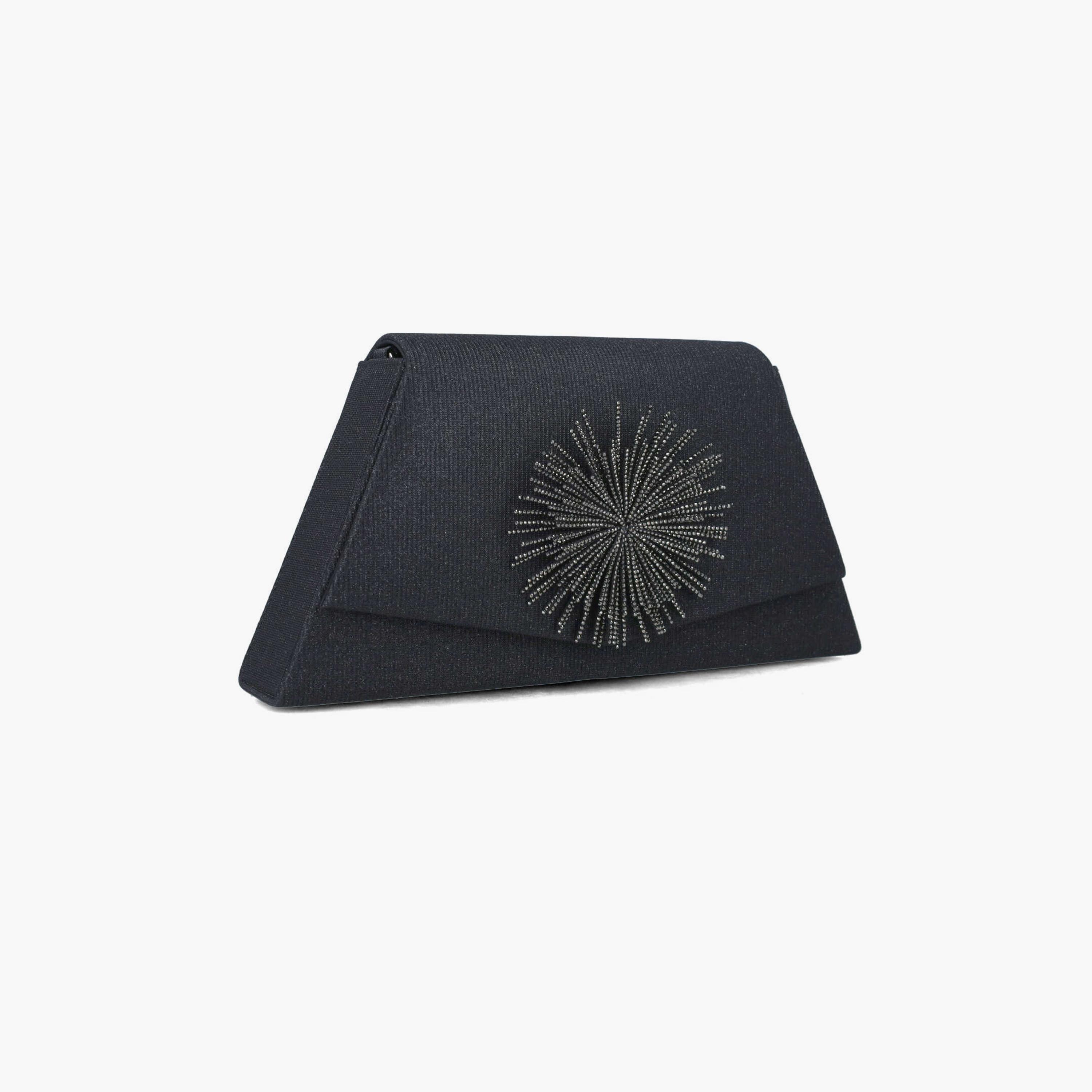 Menbur Clutch With Embellished Design In Black-women-bagsandwallets-wallets-image-2