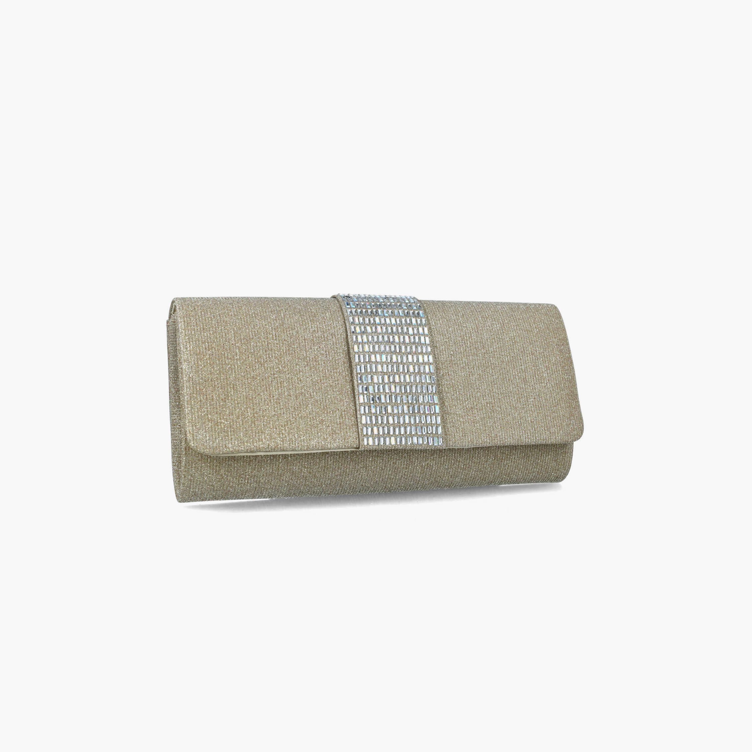 Menbur Clutch With Embellished Design In Gold-women-bagsandwallets-wallets-image-2