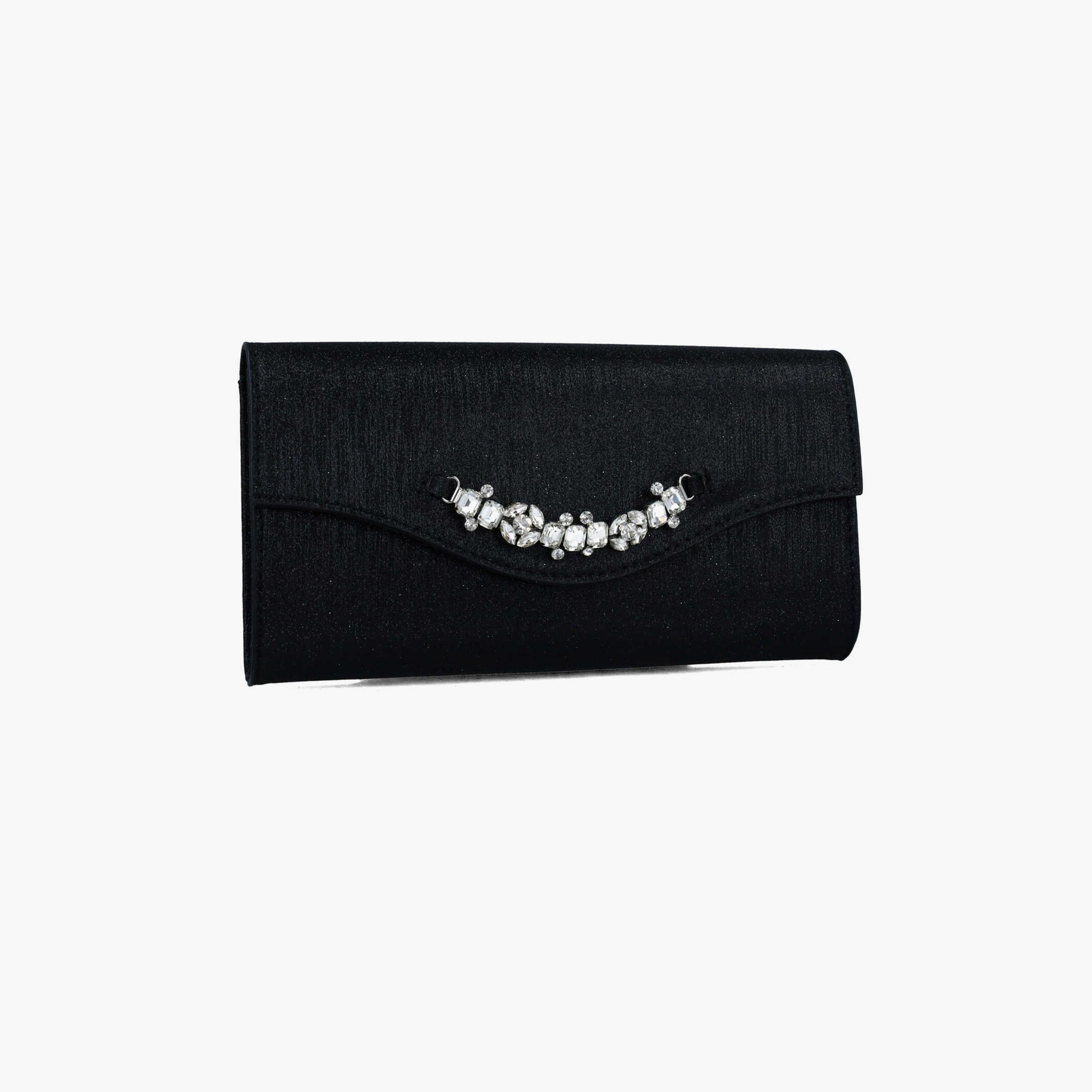 Menbur Clutch With Embellished Design In Black-women-bagsandwallets-wallets-image-2