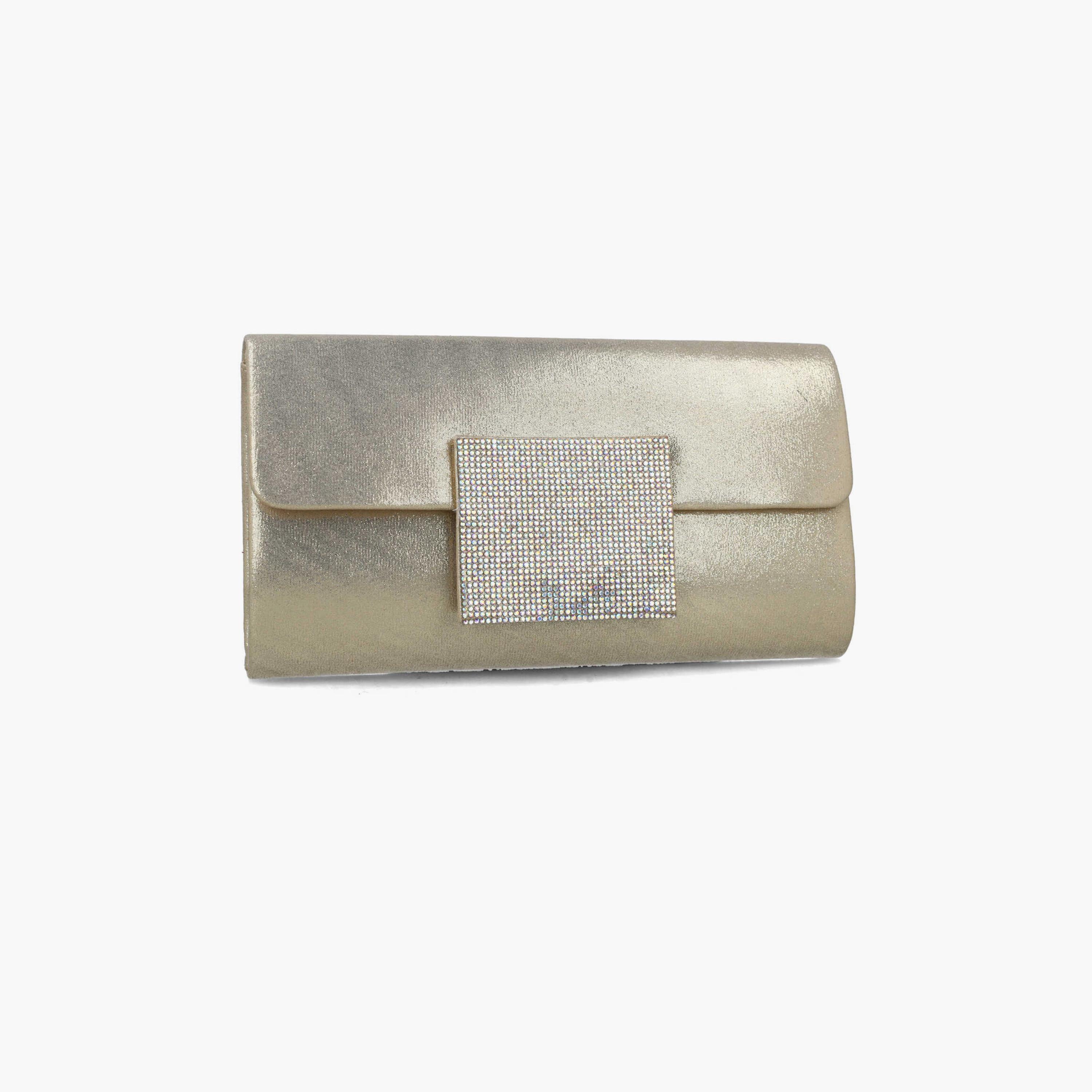 Menbur Clutch With Embellished Design In Gold-women-bagsandwallets-wallets-image-2