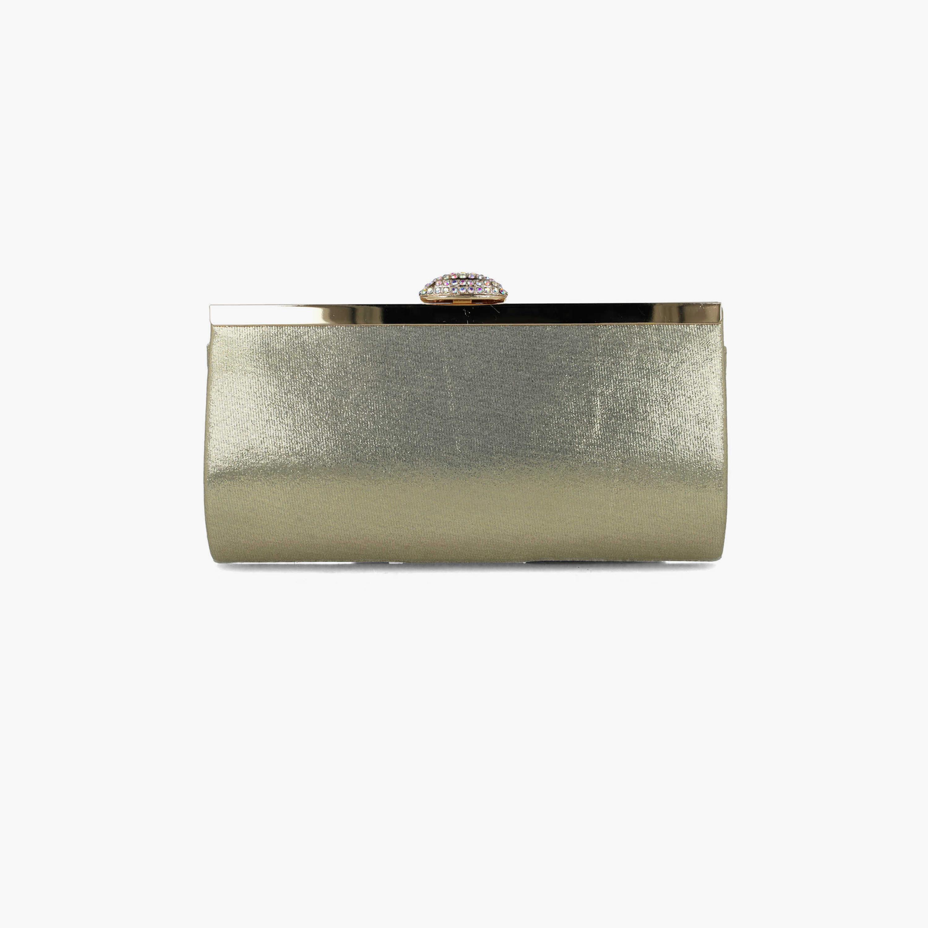 Menbur Clutch With Embellished Design In Gold-women-bagsandwallets-wallets-image-3