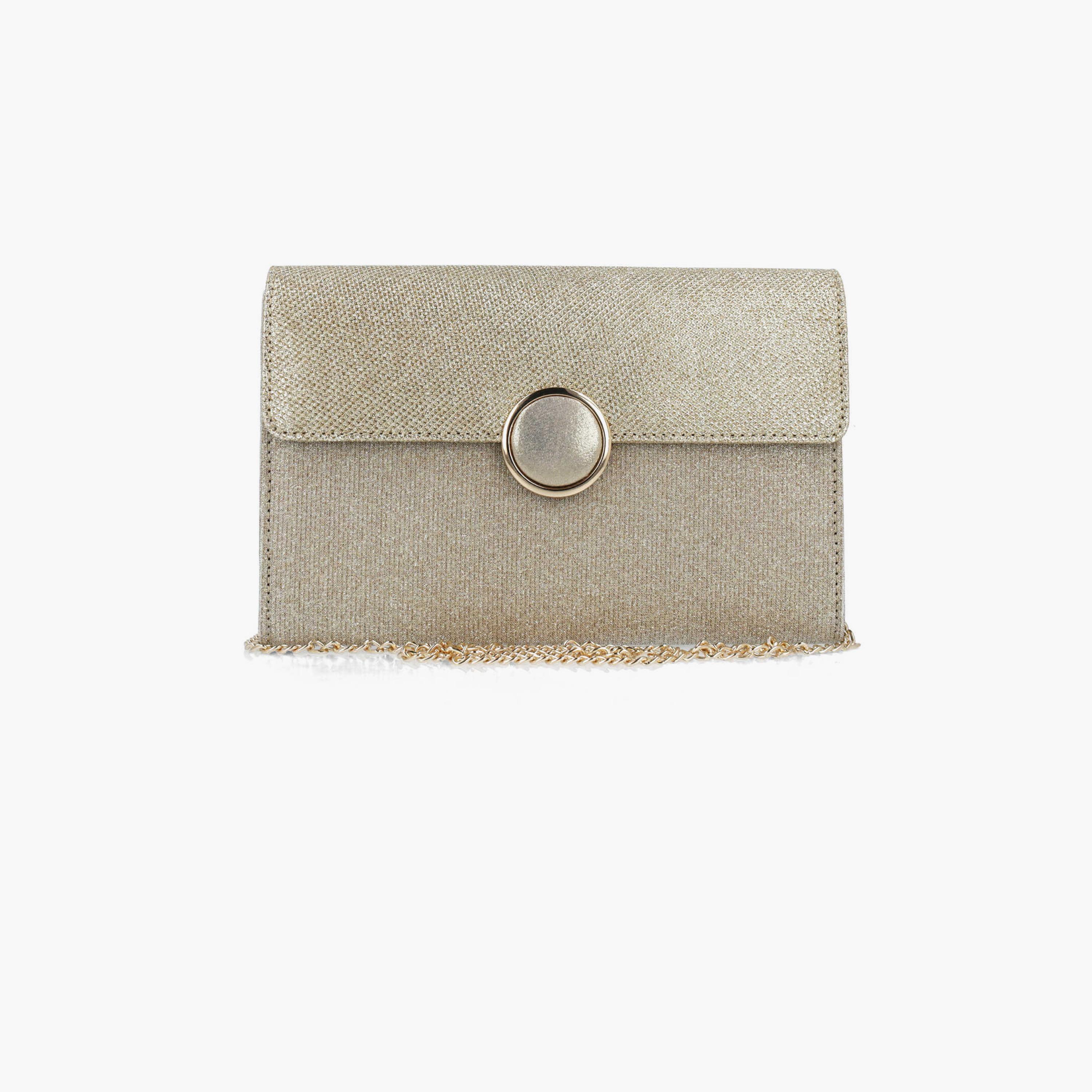 مينبور- شنطة يد تصميم مزخرف- فضي-women-bagsandwallets-wallets-image-1