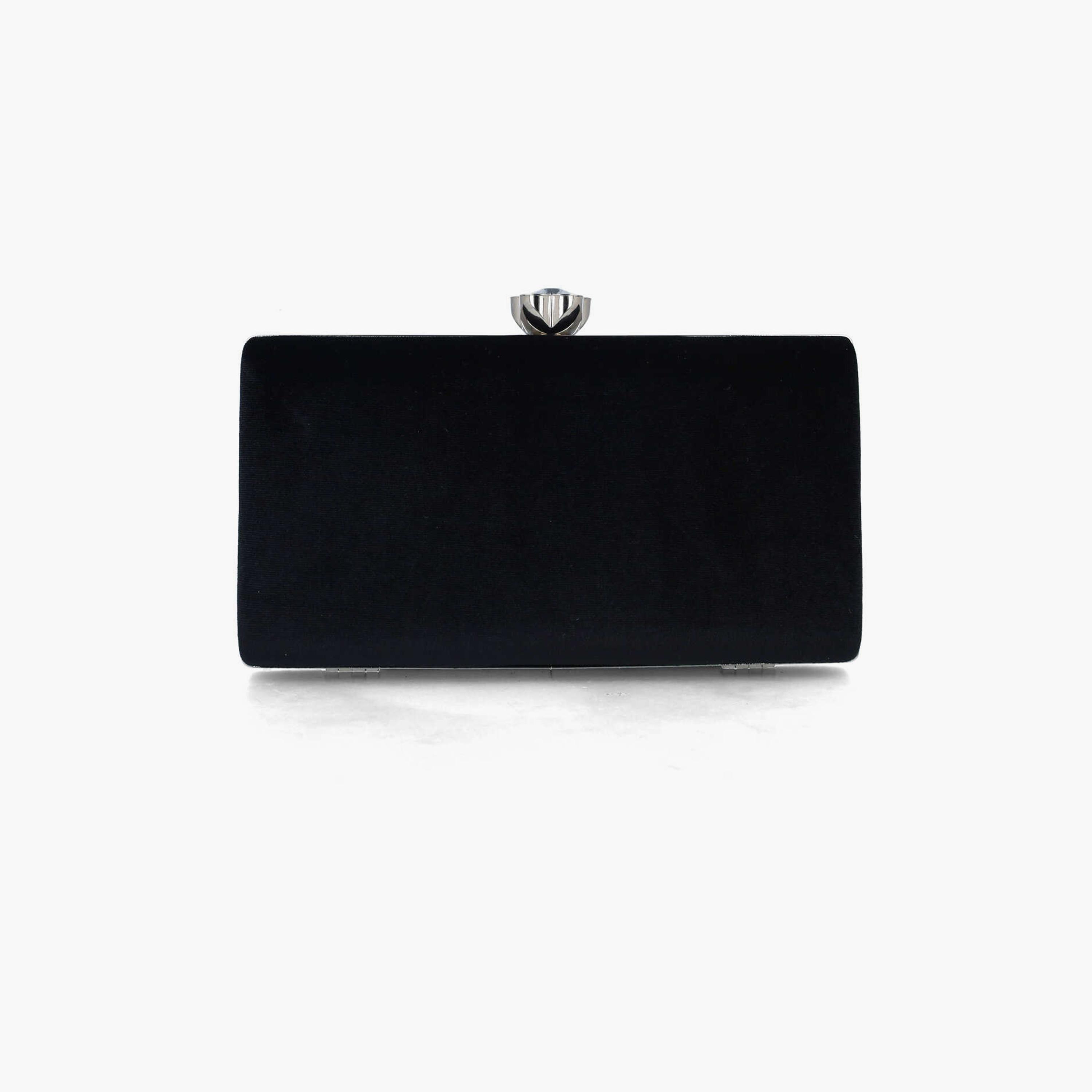 Menbur Textured Clutch With Textured Design In Black-women-bagsandwallets-wallets-image-1
