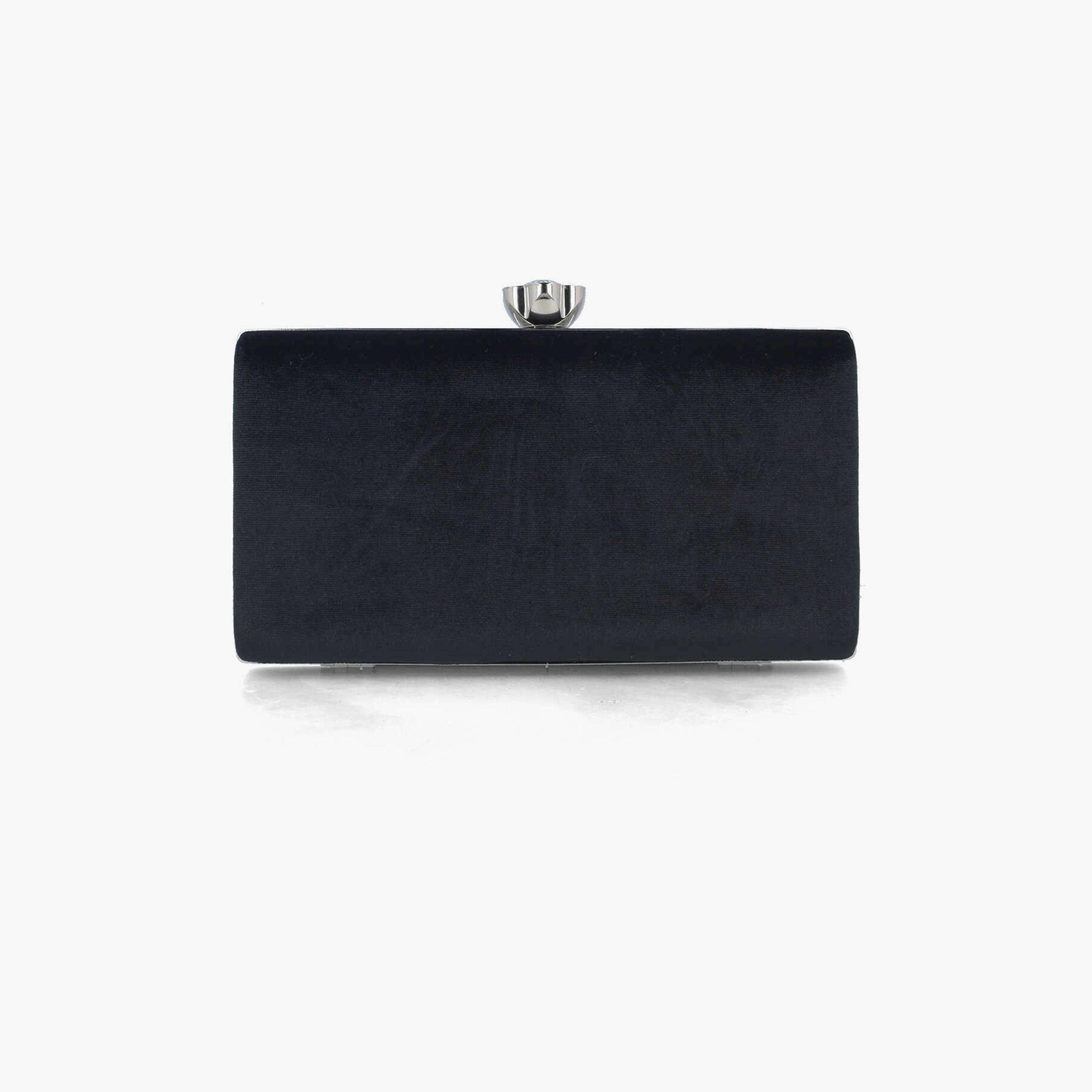 Menbur Textured Clutch With Textured Design In Black-women-bagsandwallets-wallets-image-3