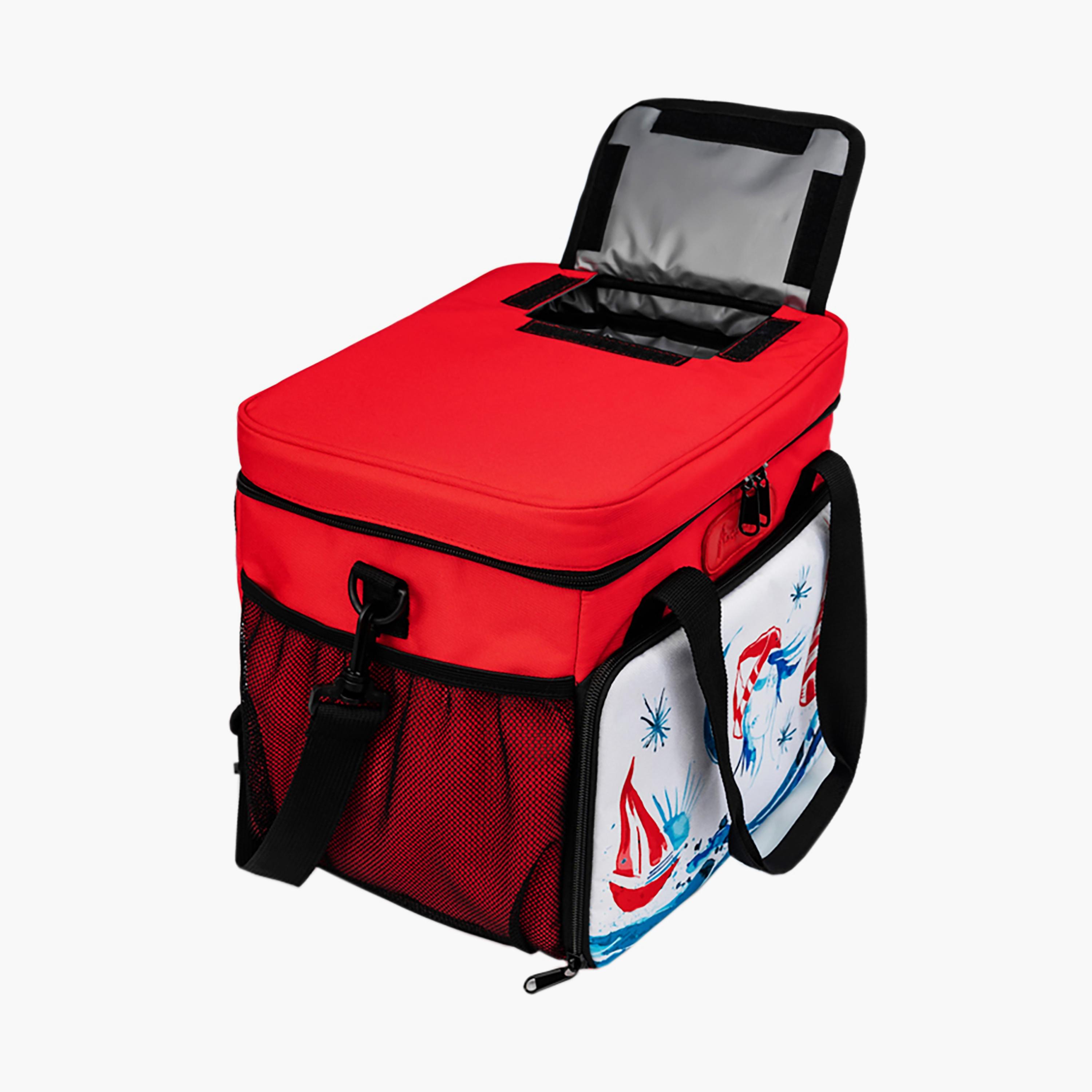 Anemoss Insulated Waterproof & Leakproof Lunch Bag, Lighthouse Girl, Red, 18.5 Litre-school-lunchessentials-lunchbags-image-2