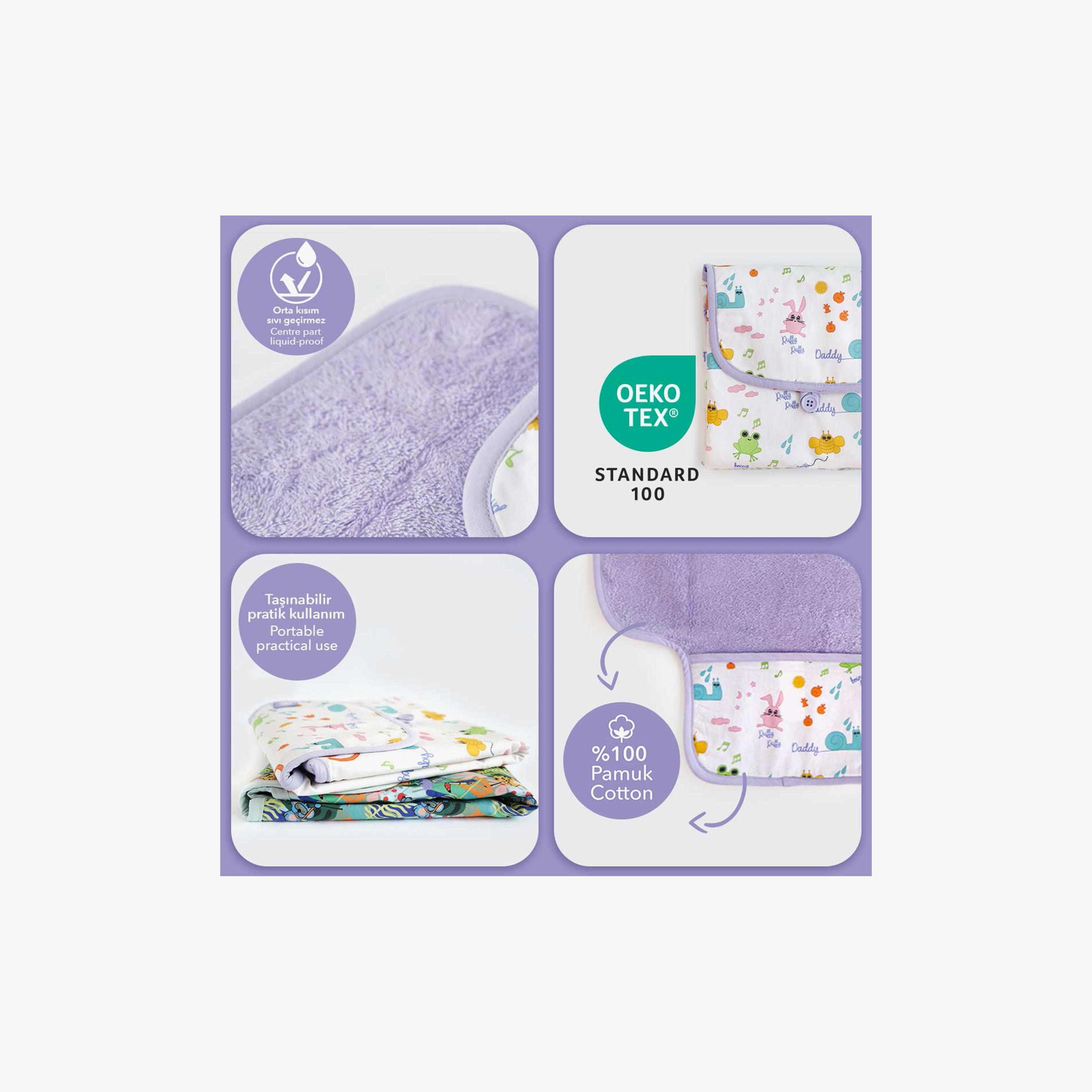Milk&Moo 100% Cotton Foldable Changing Pad, Friend-baby-diapering-changingmats-image-5