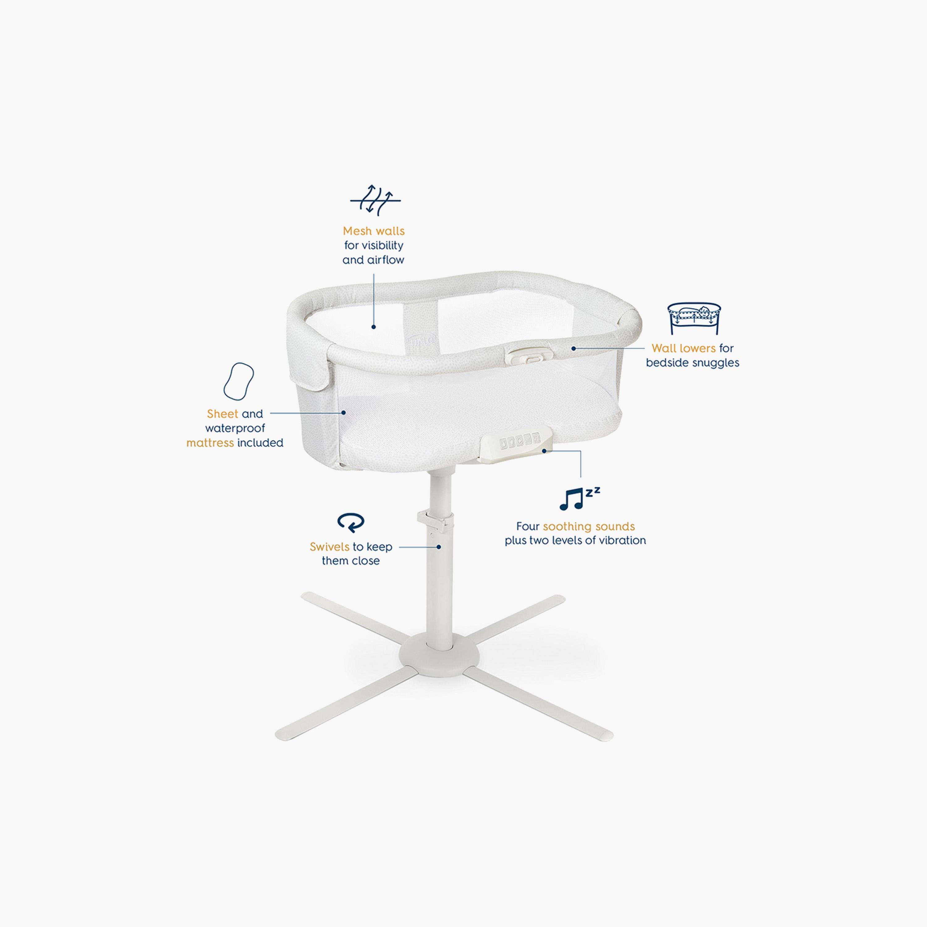 HALO BassiNest Premiere Series Swivel Sleeper Bassinet