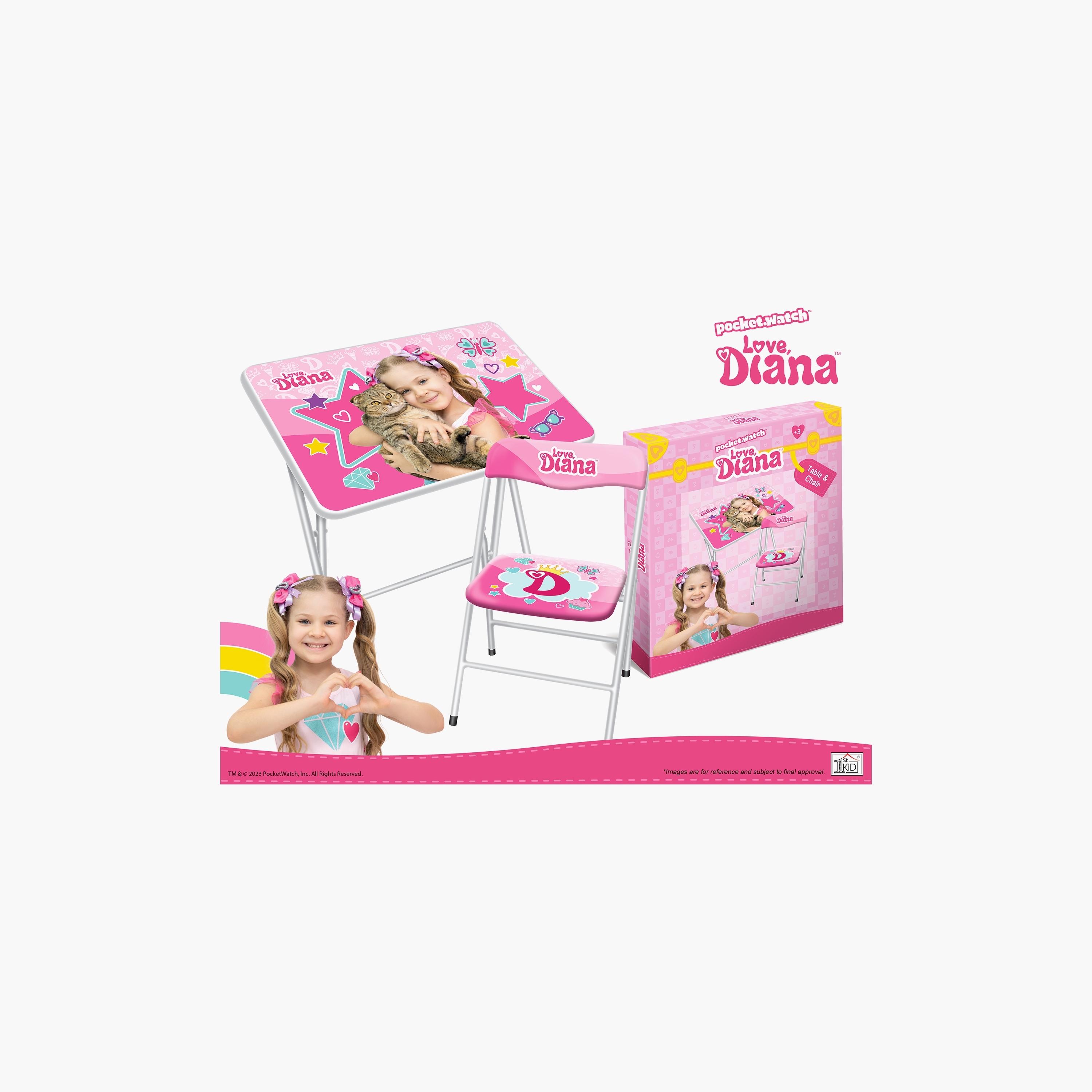 مجموعة طاولة لعب وكرسي قابلة للطي من قطعتين من بوكيتووتش، ديانا، لاف-baby-nursery-furniture-chairsandtables-image-1