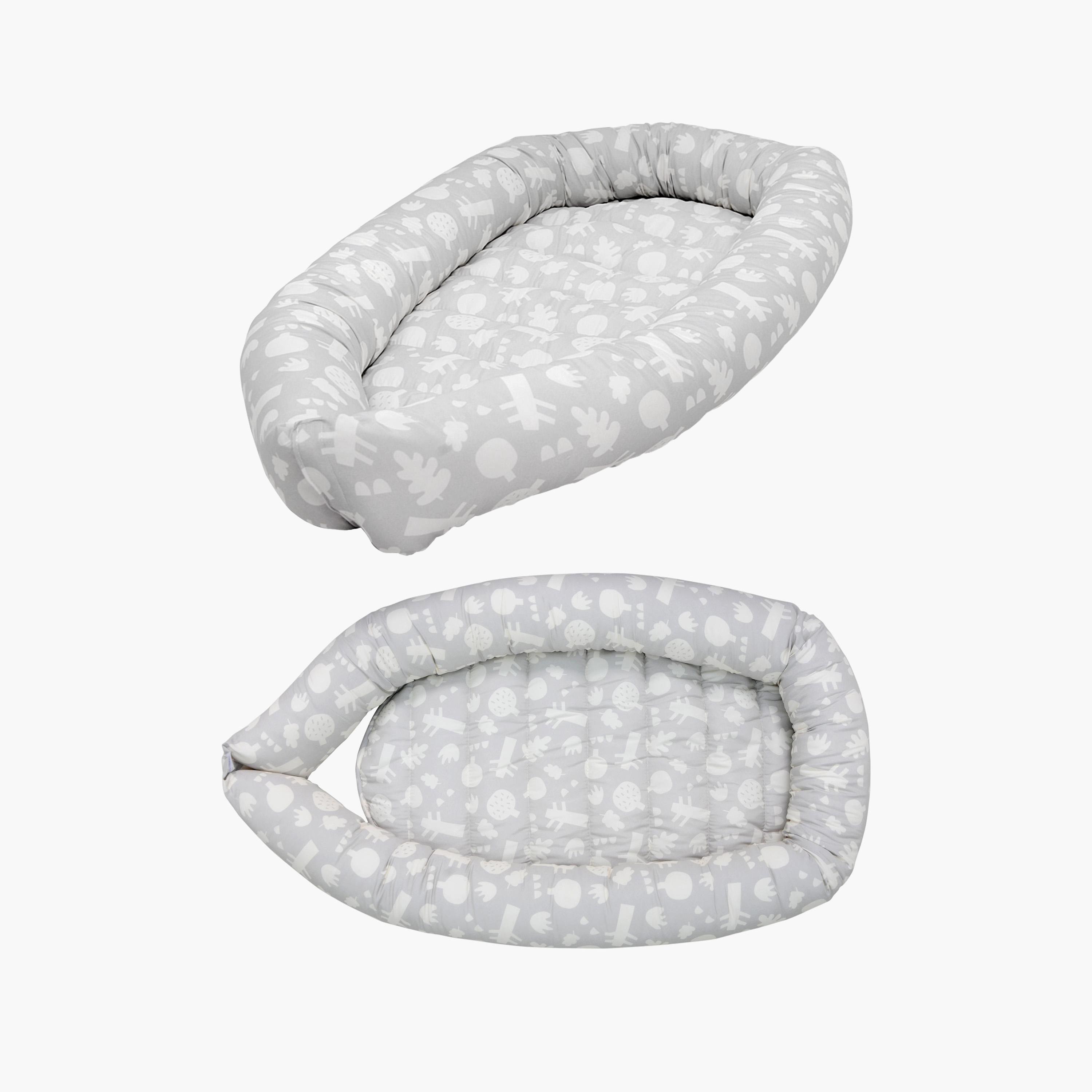 Little Angel Baby Nest comfortable Bed, Grey-baby-nursery-furniture-cribsandbeds-cribaccessories-image-1