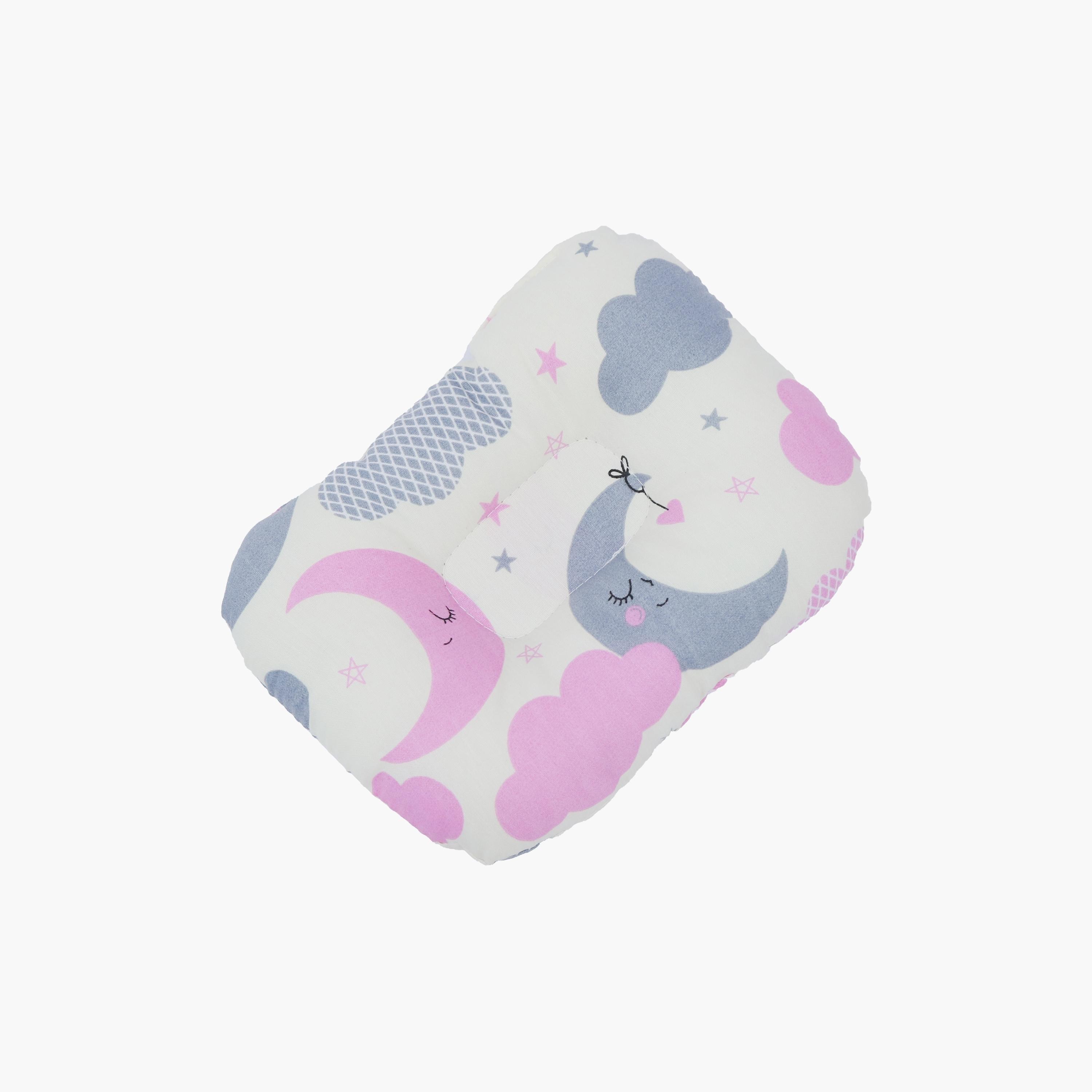 Little Angel Tummy Time Nursing Pillow, Cloud, Pink-baby-nursery-babybedding-image-3