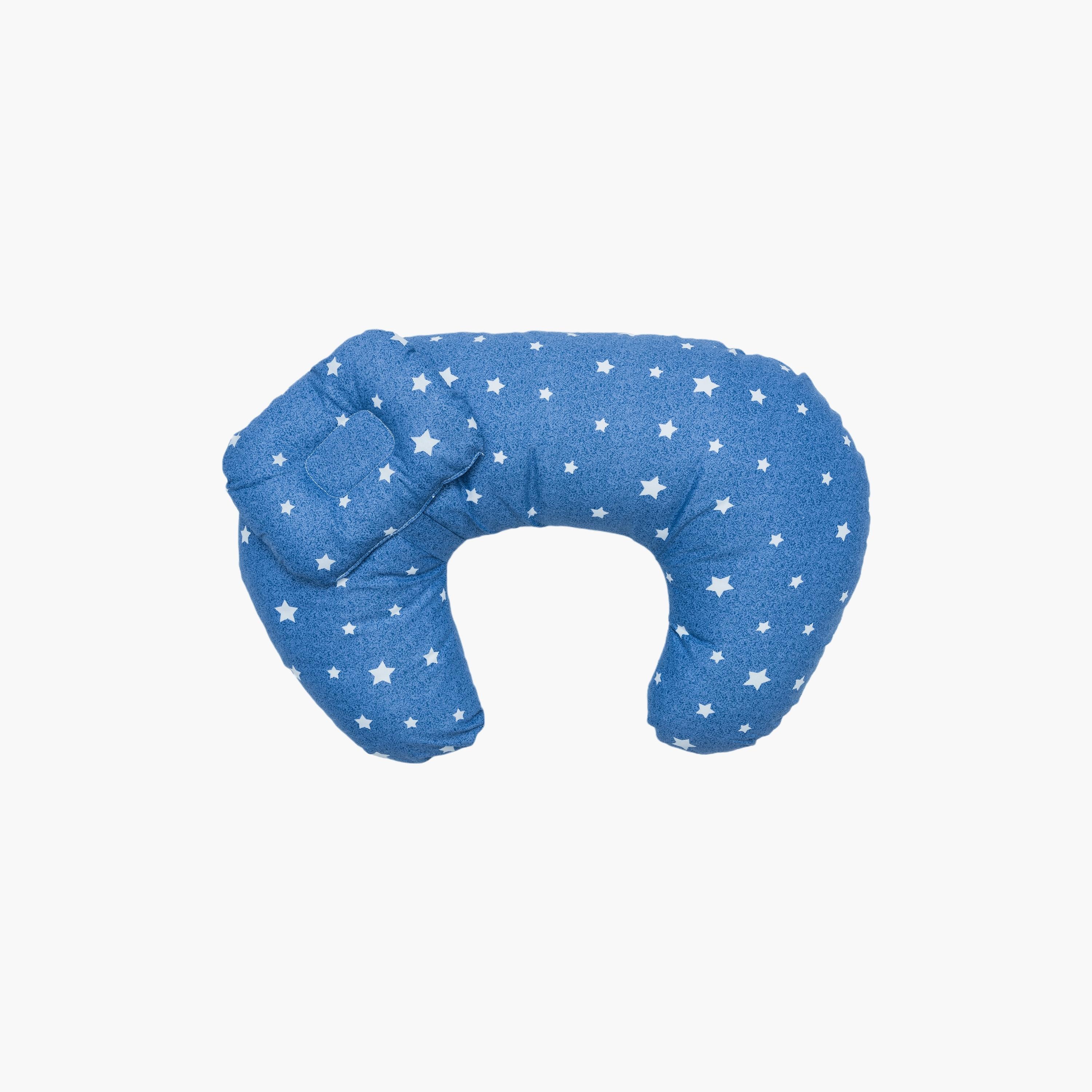 Little Angel Tummy Time Nursing Pillow, Stars, Blue-baby-nursery-babybedding-image-1