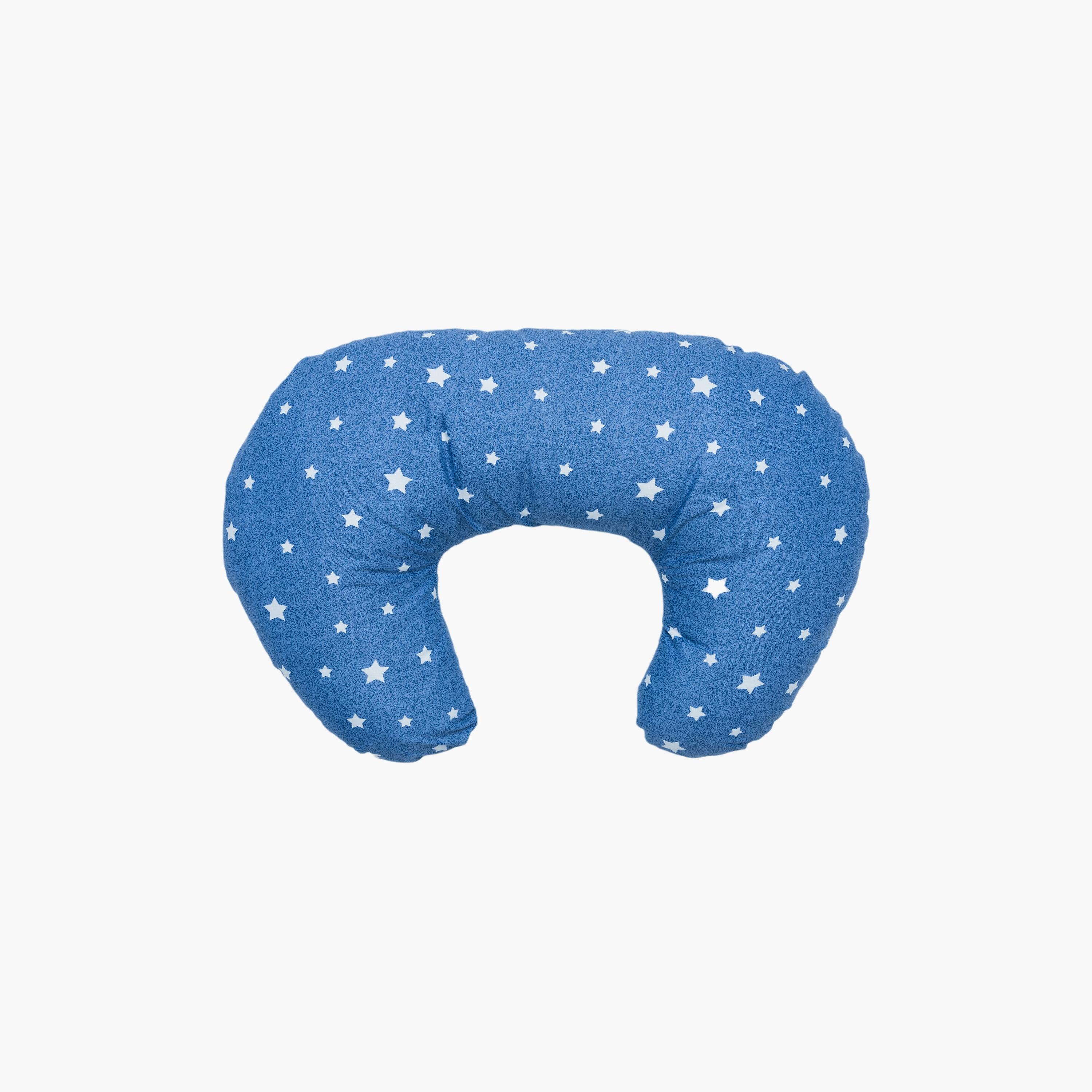 Little Angel Tummy Time Nursing Pillow, Stars, Blue-baby-nursery-babybedding-image-2