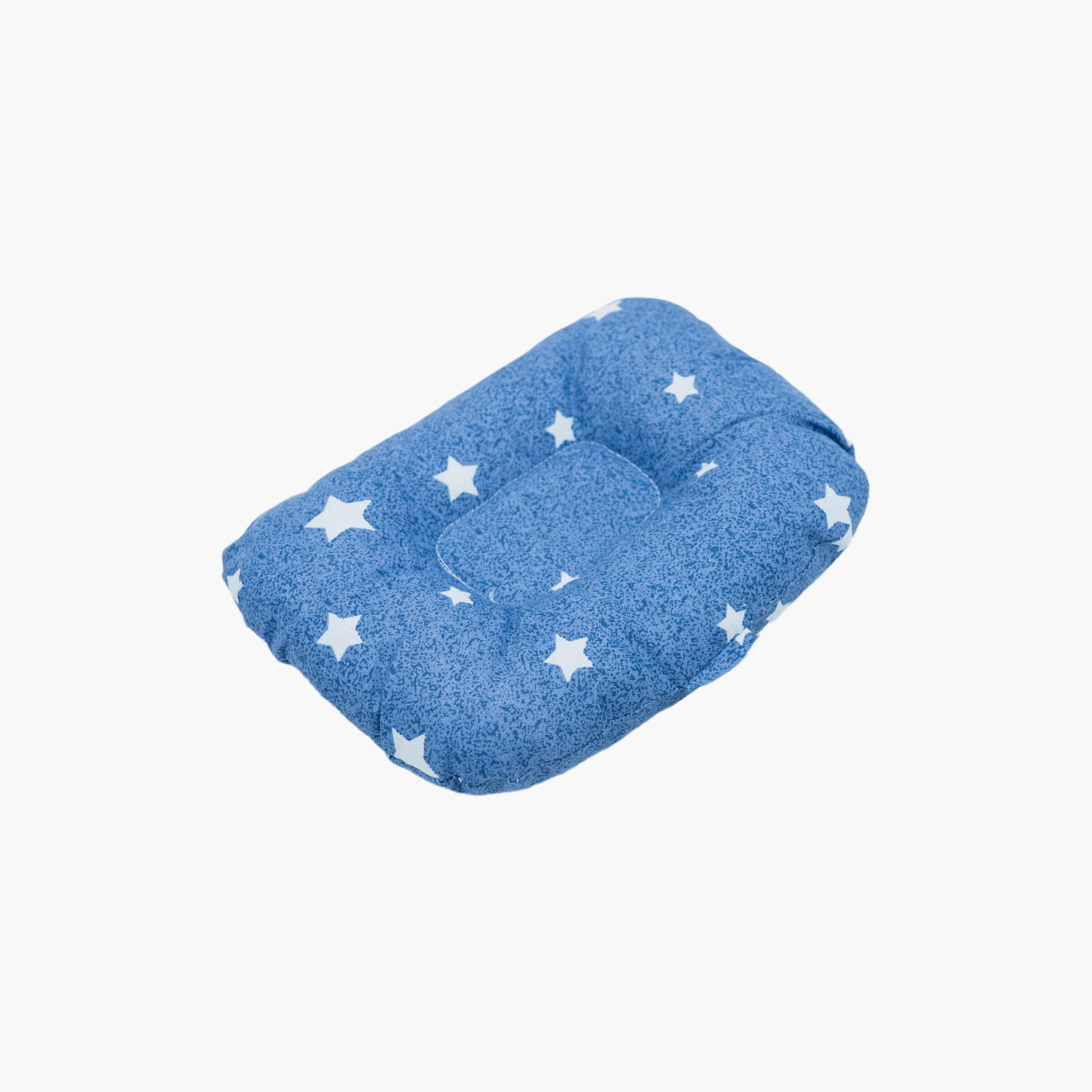 Little Angel Tummy Time Nursing Pillow, Stars, Blue-baby-nursery-babybedding-image-3