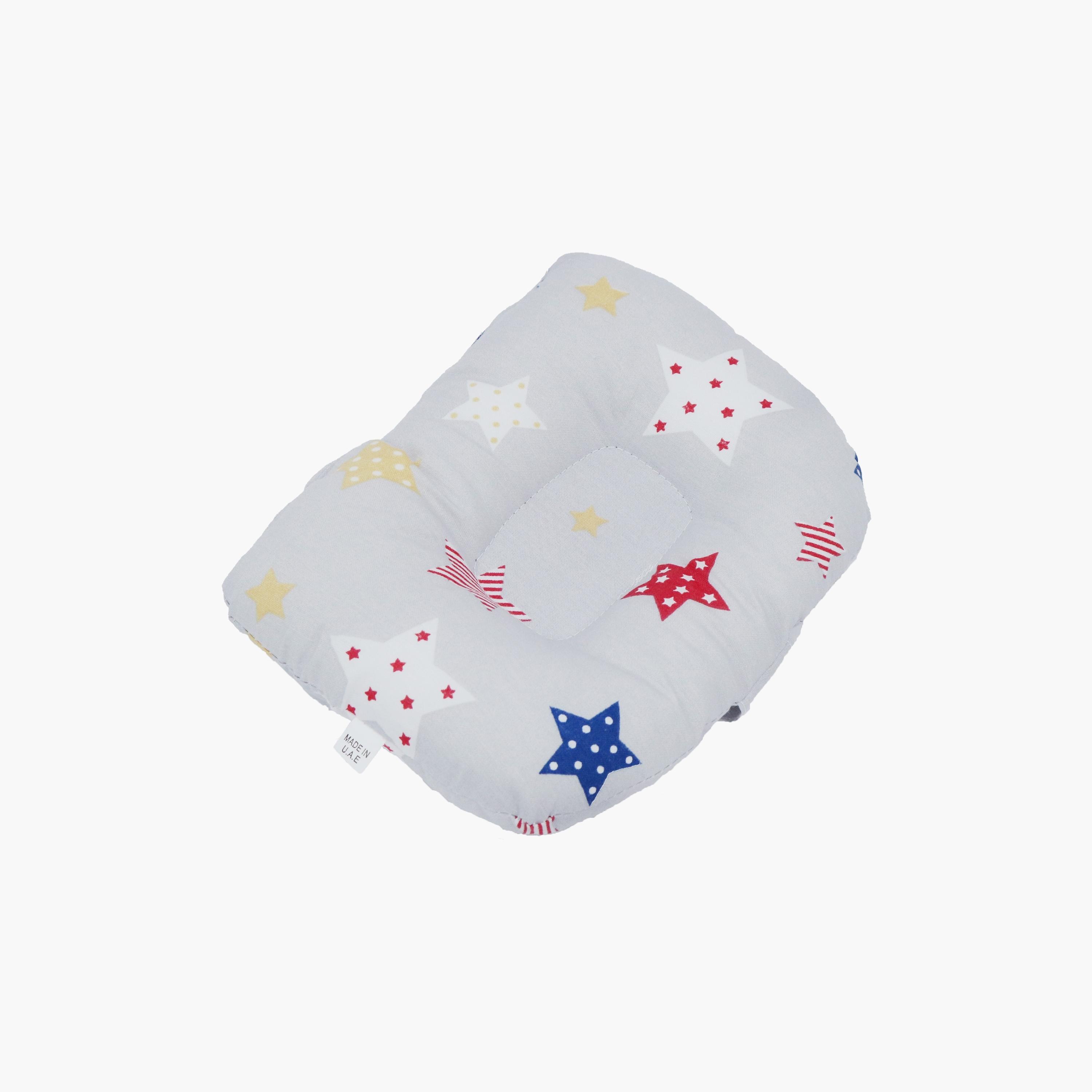 Little Angel Tummy Time Nursing Pillow, Star, Grey-baby-nursery-babybedding-image-3