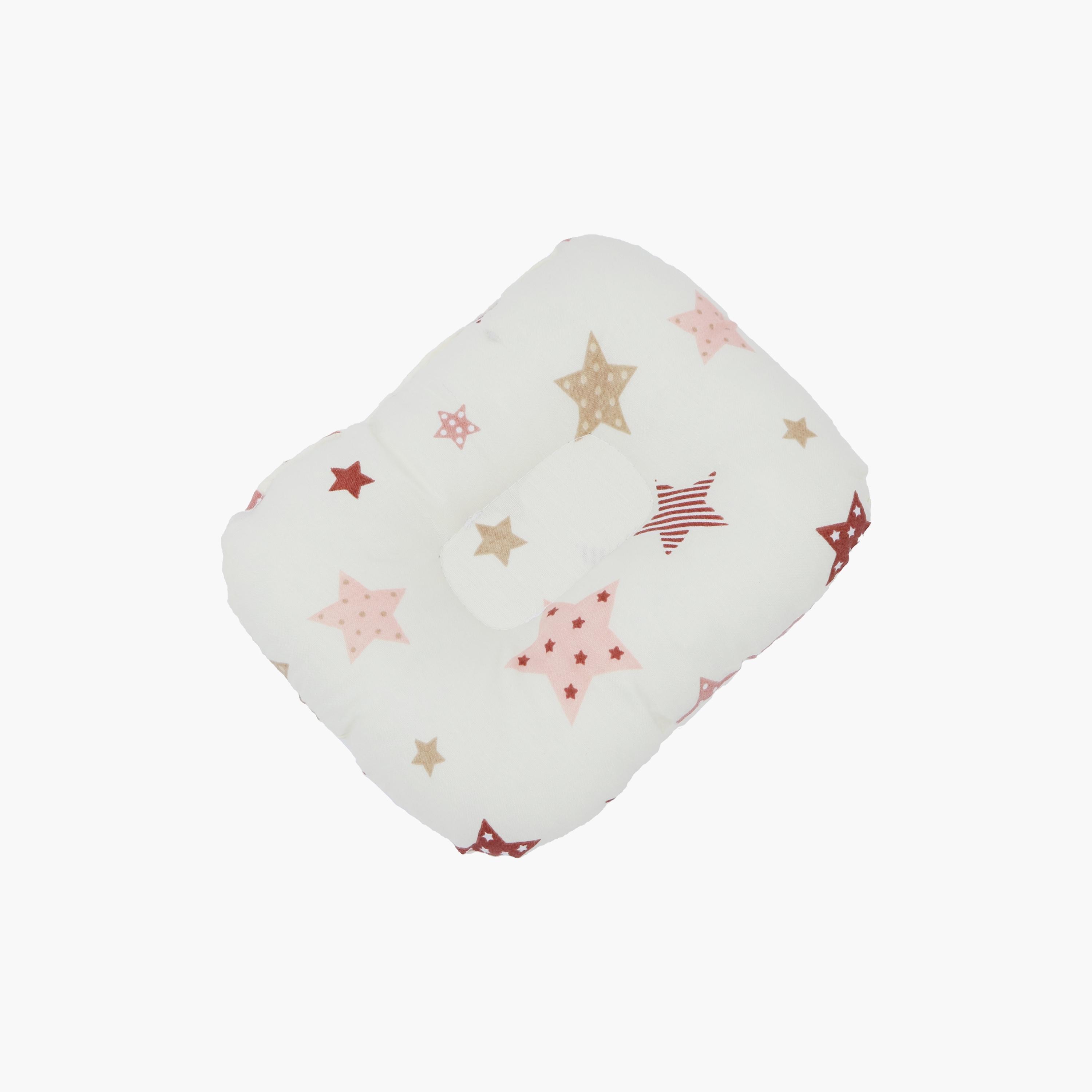 Little Angel Tummy Time Nursing Pillow, Star, Beige-baby-nursery-babybedding-image-3
