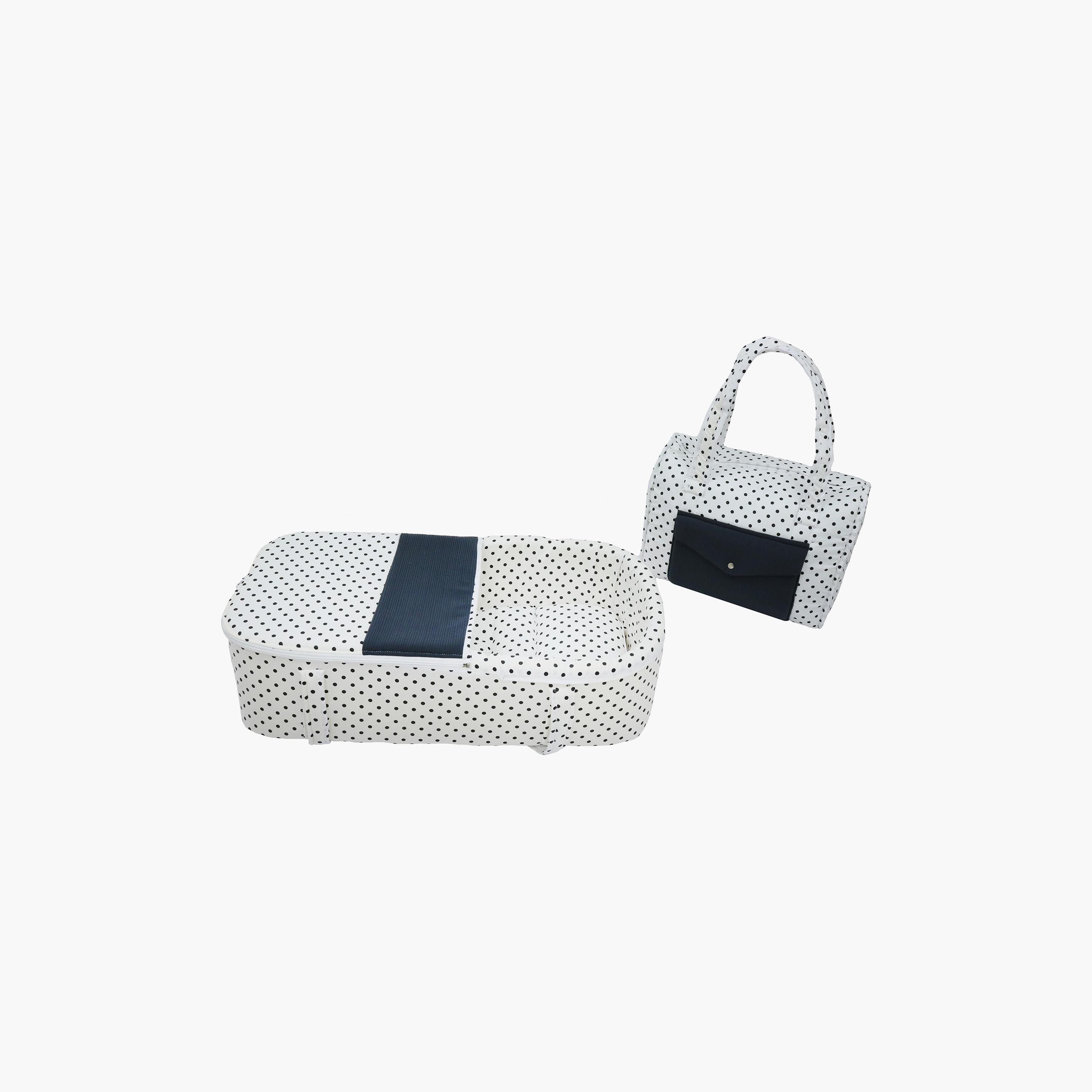 Little Angel Carry Bassinet with Diaper Bag, Polka Dots-baby-nursery-furniture-cribsandbeds-bassinets-image-1