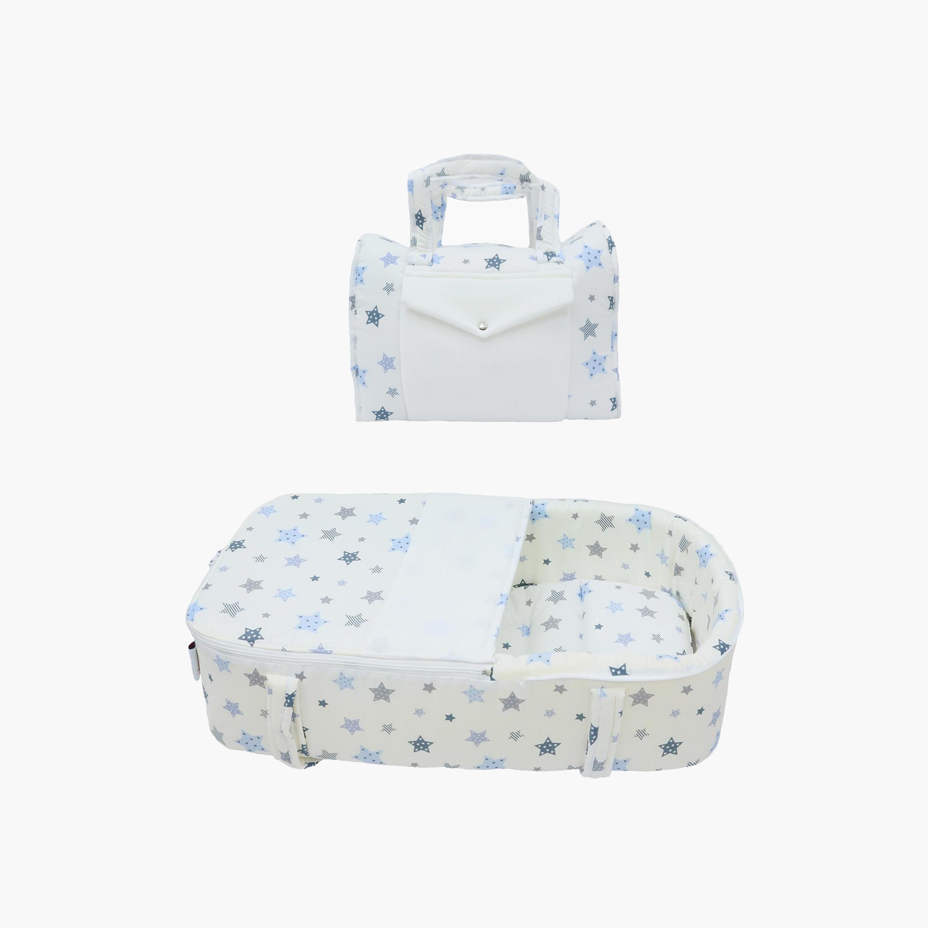 Little Angel Carry Bassinet with Diaper Bag, White-baby-nursery-furniture-cribsandbeds-bassinets-image-1