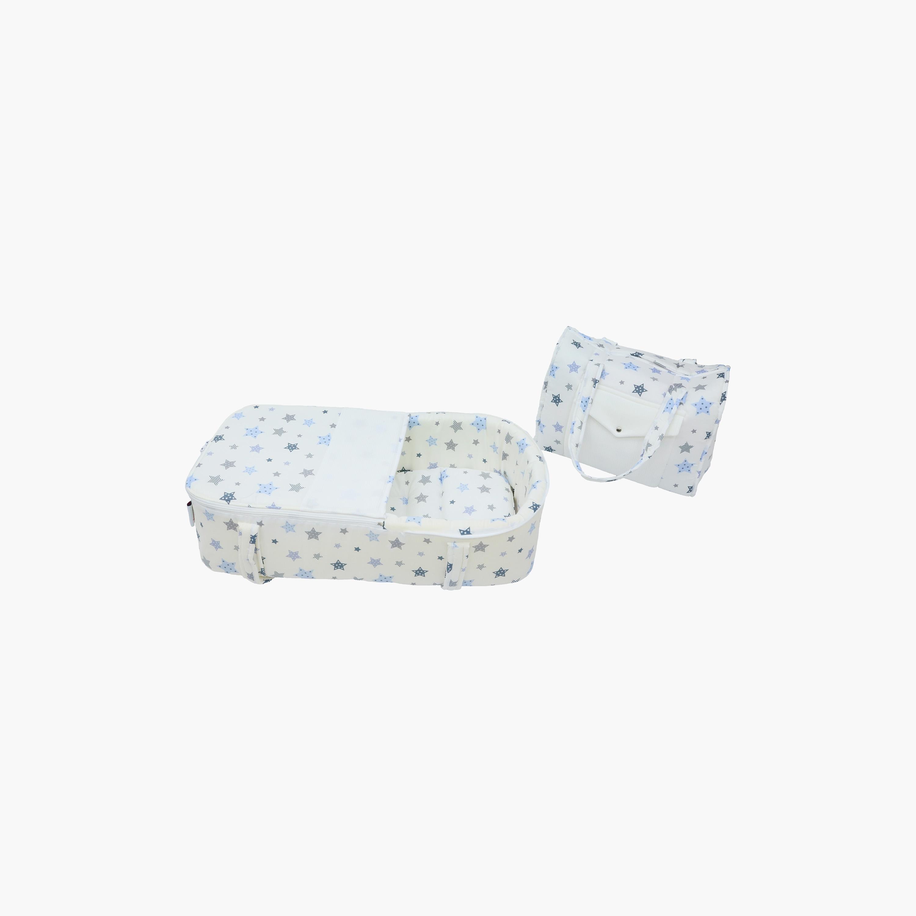 Little Angel Carry Bassinet with Diaper Bag, White-baby-nursery-furniture-cribsandbeds-bassinets-image-2