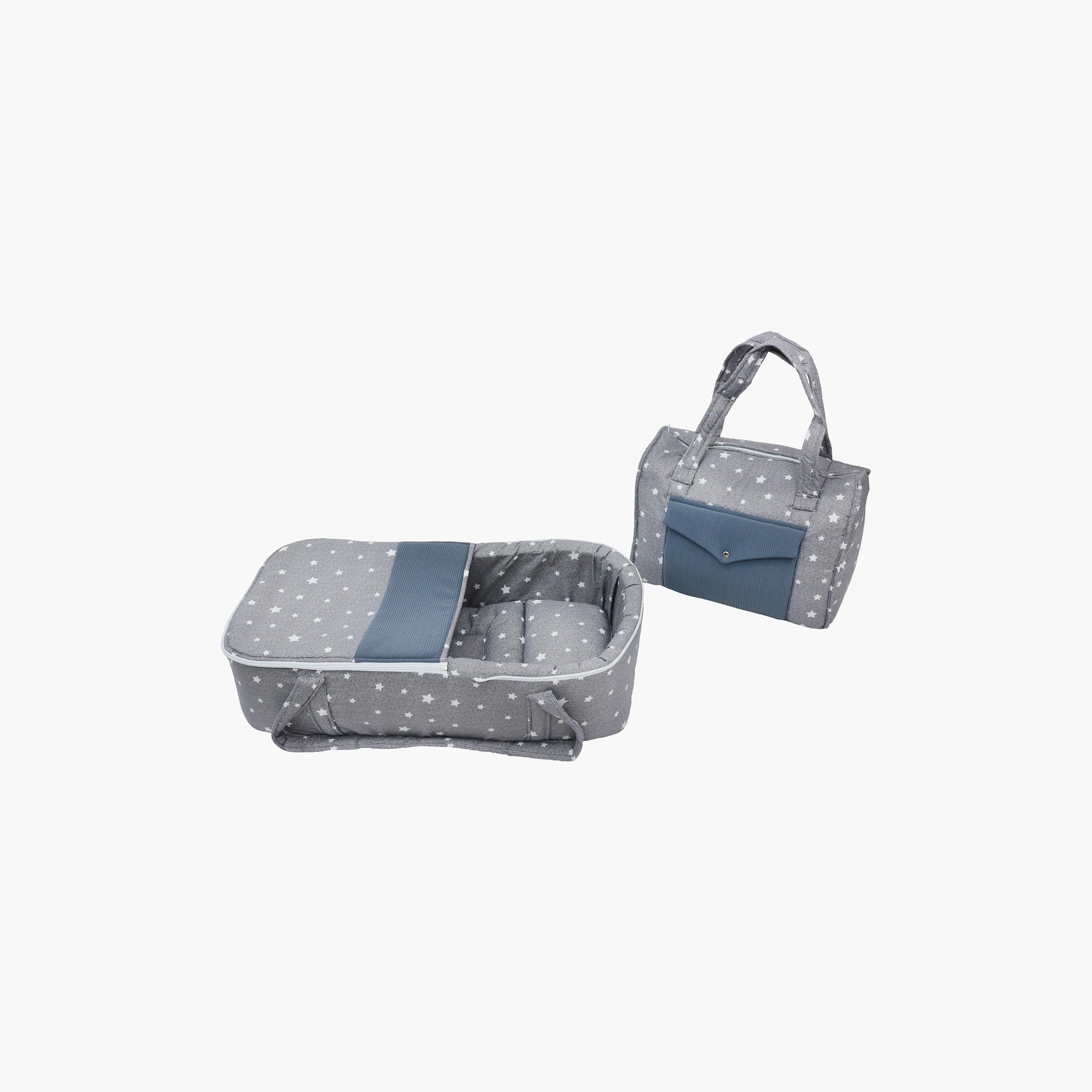 Little Angel Carry Bassinet with Diaper Bag, Grey-baby-nursery-furniture-cribsandbeds-bassinets-image-1