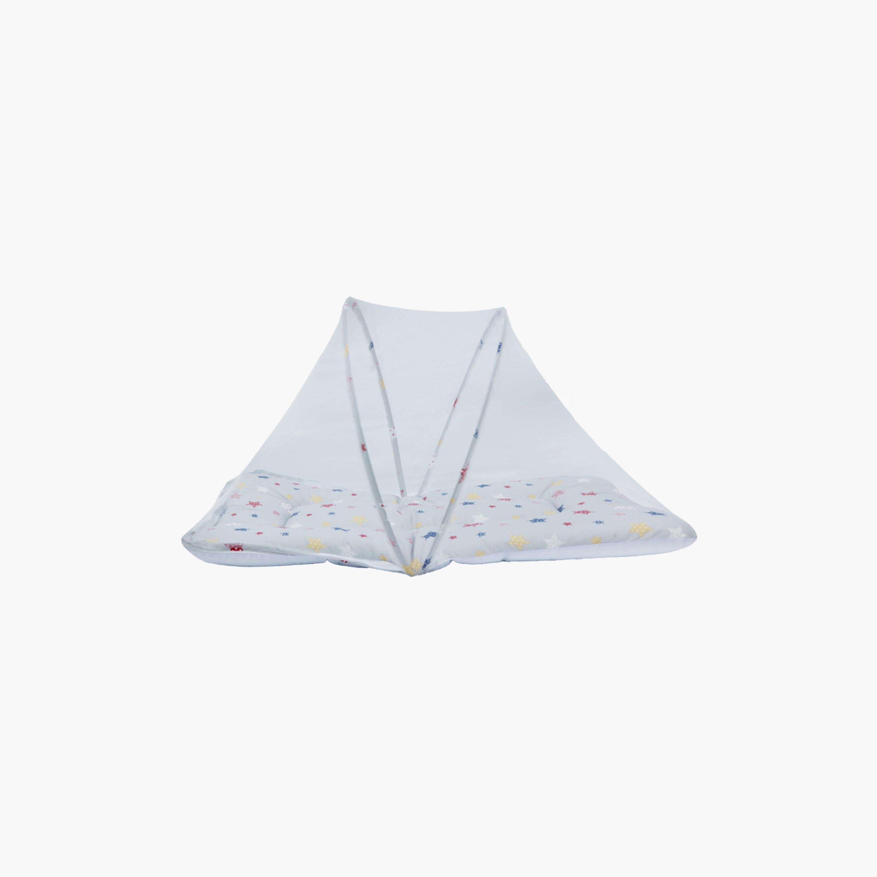 Little Angel Baby Bed with Comfy Bolster & Pillow, Stars-baby-nursery-babybedding-image-2