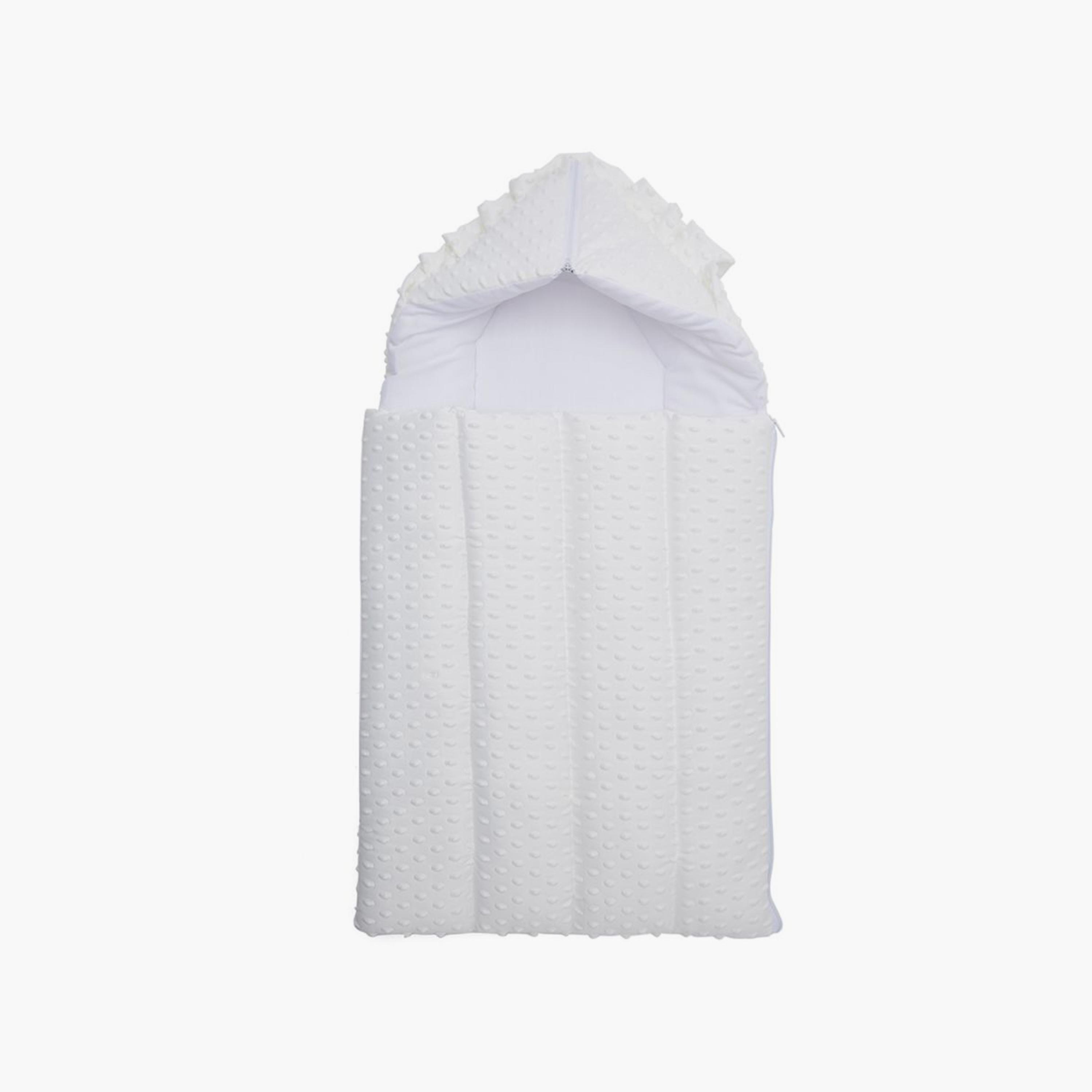 Little Angel Lightweight Sleeping Bag, White-baby-nursery-blanketsandswaddles-swaddlesandsleepingbags-image-1