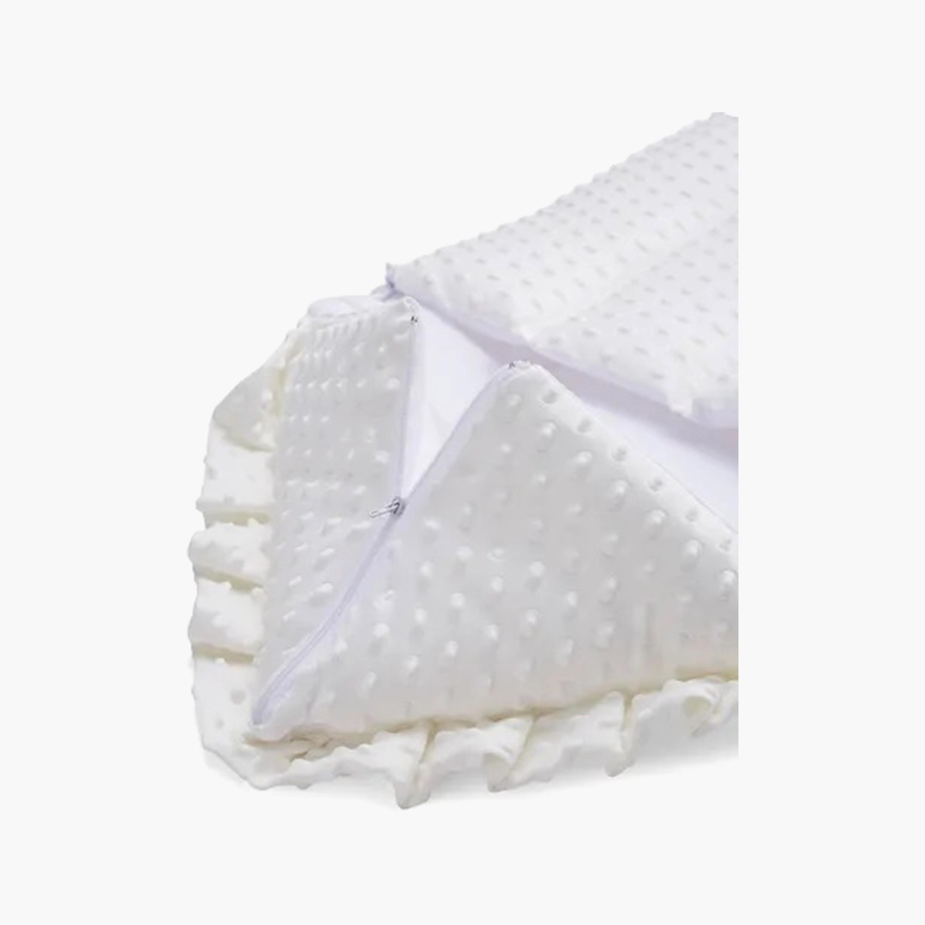 Little Angel Lightweight Sleeping Bag, White-baby-nursery-blanketsandswaddles-swaddlesandsleepingbags-image-3