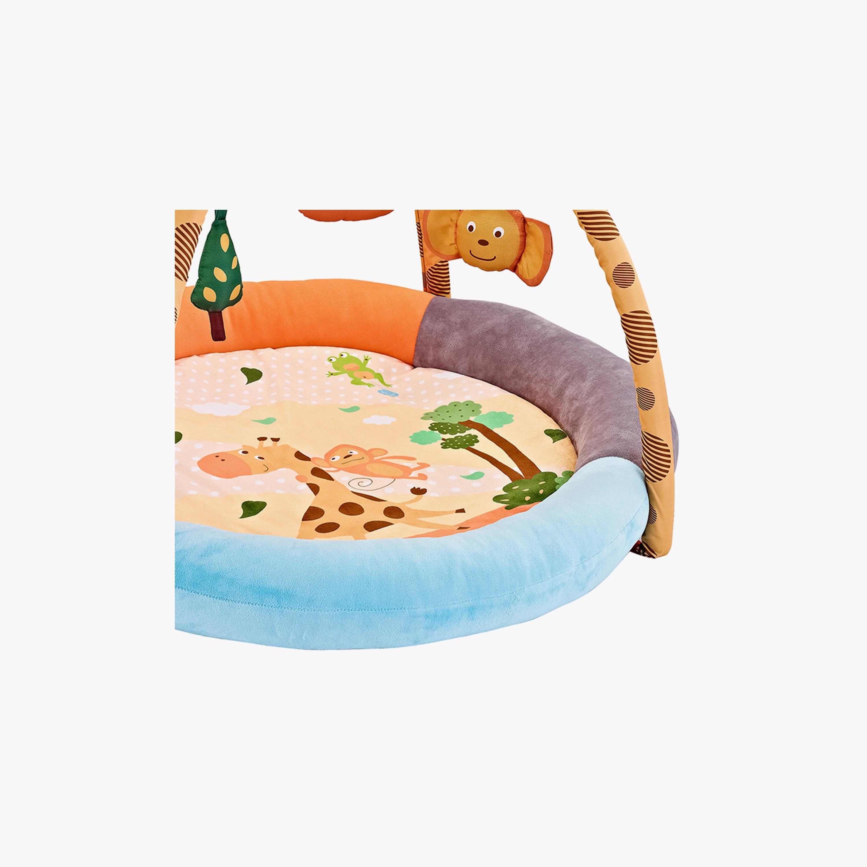 سجادة لعب مستديرة جيم الأنشطة مع ألعاب خشخيشة معلقة من ليتل آنجل، زرافة-baby-infantactivity-playgyms-image-3