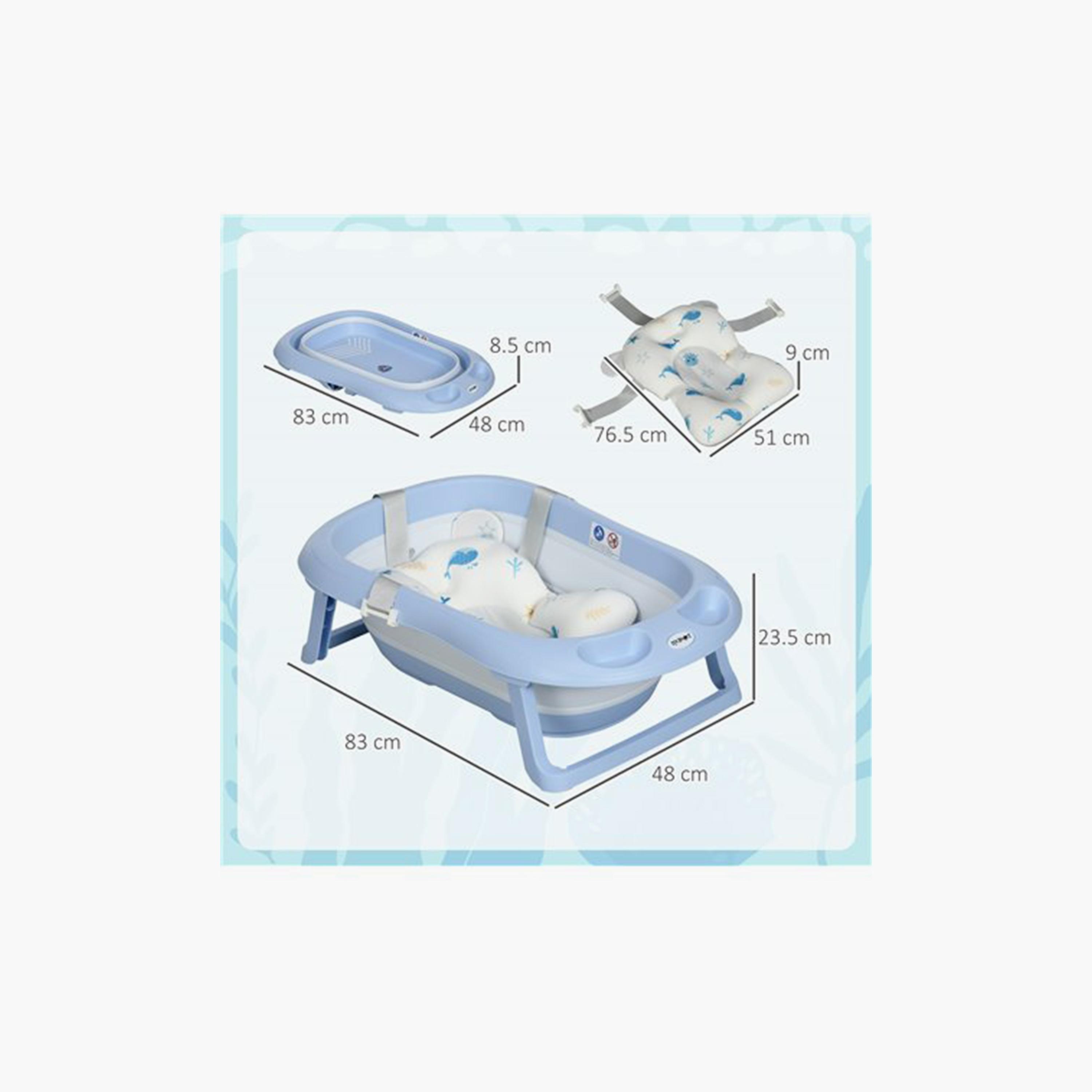 Little Angel Foldable & Portable Bathtub-baby-bathandcare-bathtubs-image-5