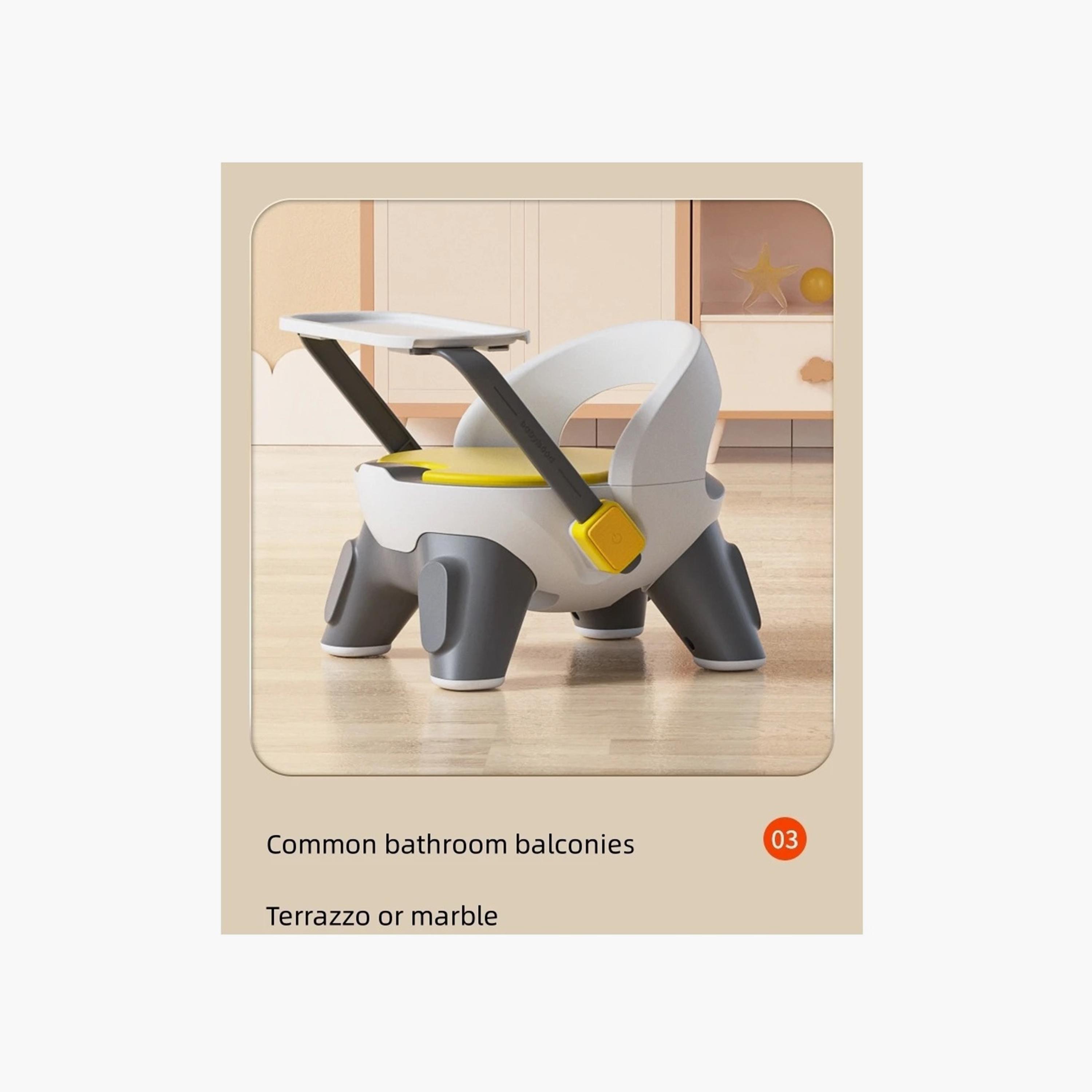 Little Angel Learning Chair with Table Board, White-baby-nursery-furniture-chairsandtables-image-2