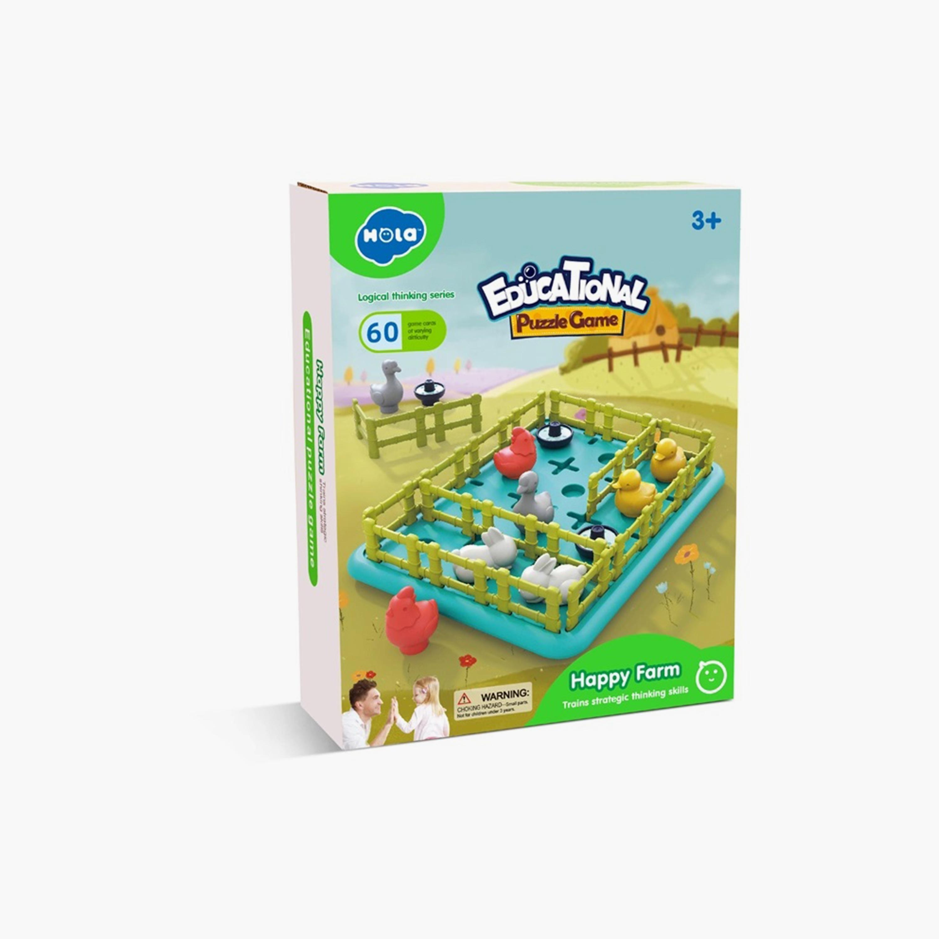 Hola Educational Happy Farm Puzzle Game Toy Set-toys-indoortoys-puzzles-image-1