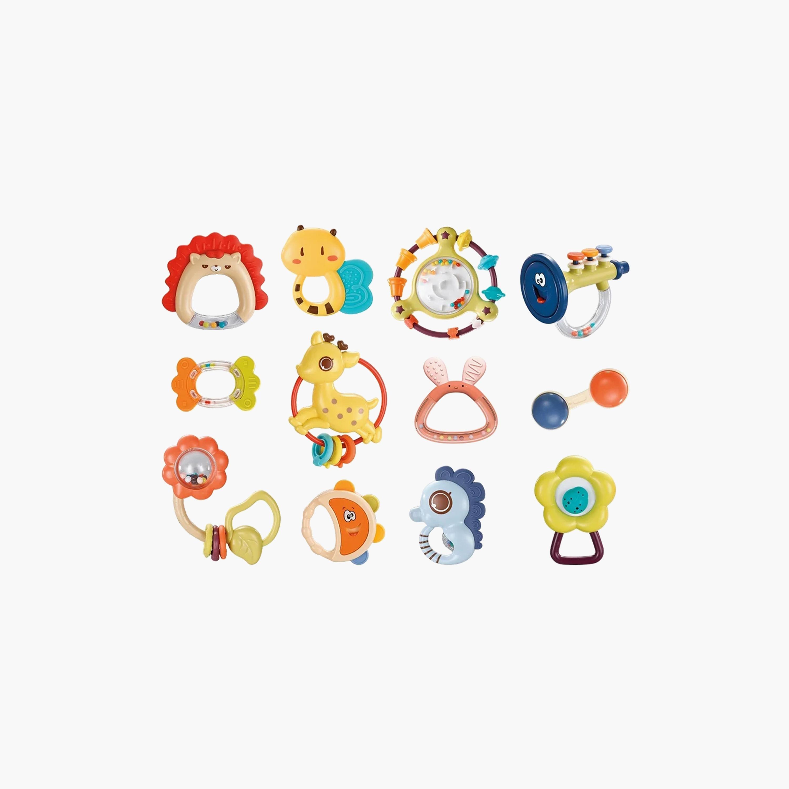 Goodway 12-Piece Musical Rattles Teether Set-toys-babyandtoddlertoys-rattlesandteethers-image-1