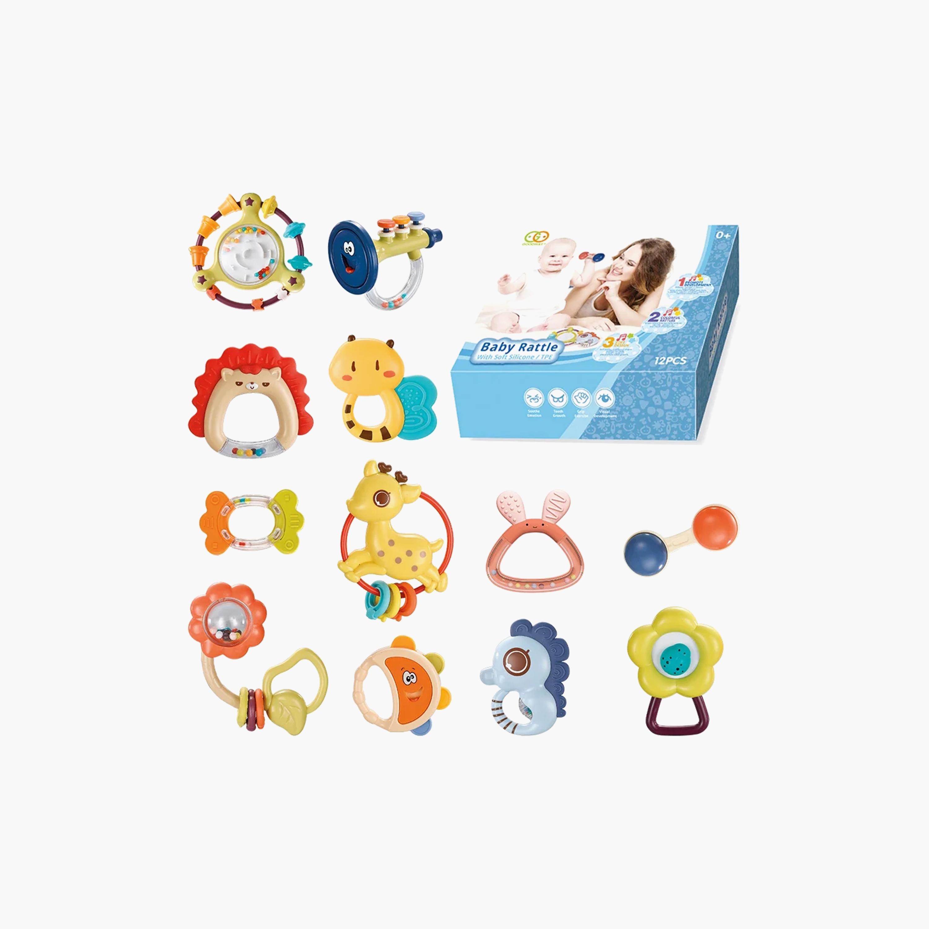Goodway 12-Piece Musical Rattles Teether Set-toys-babyandtoddlertoys-rattlesandteethers-image-2